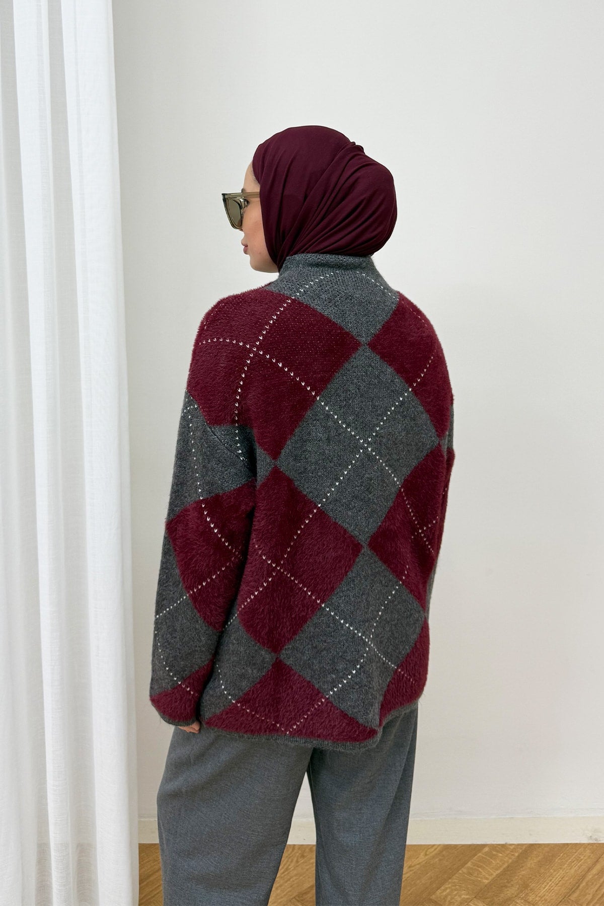 Desenli Triko Kazak 94-5040