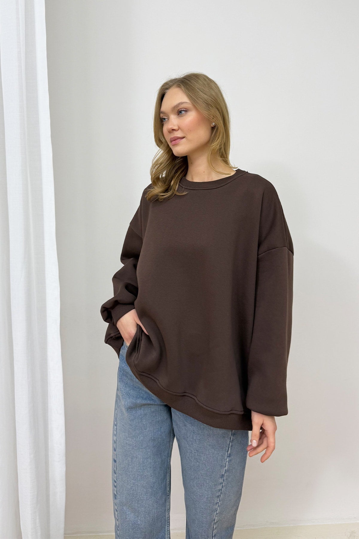 Şardonlu Üç İplik Sweat 102-2762
