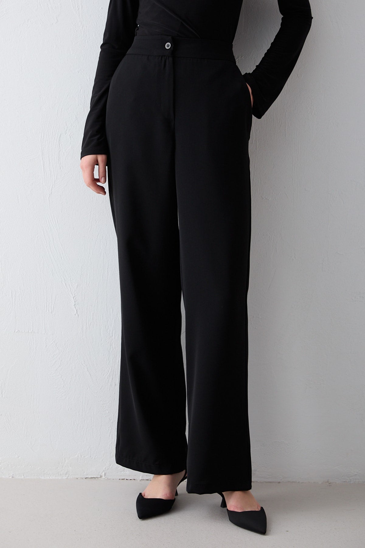 Korsaj Detaylı Pantolon 32-2702