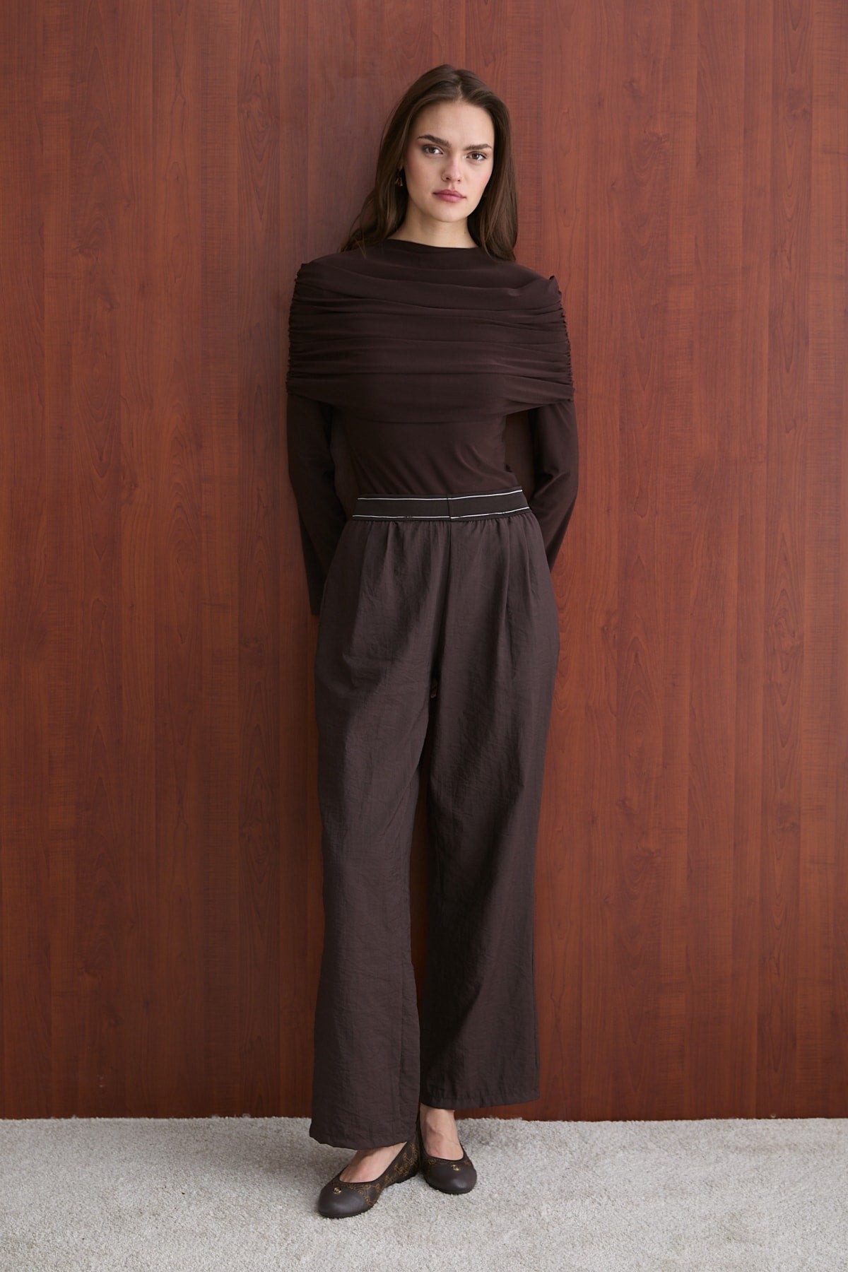 Lastik Detaylı Pantolon 32-2736