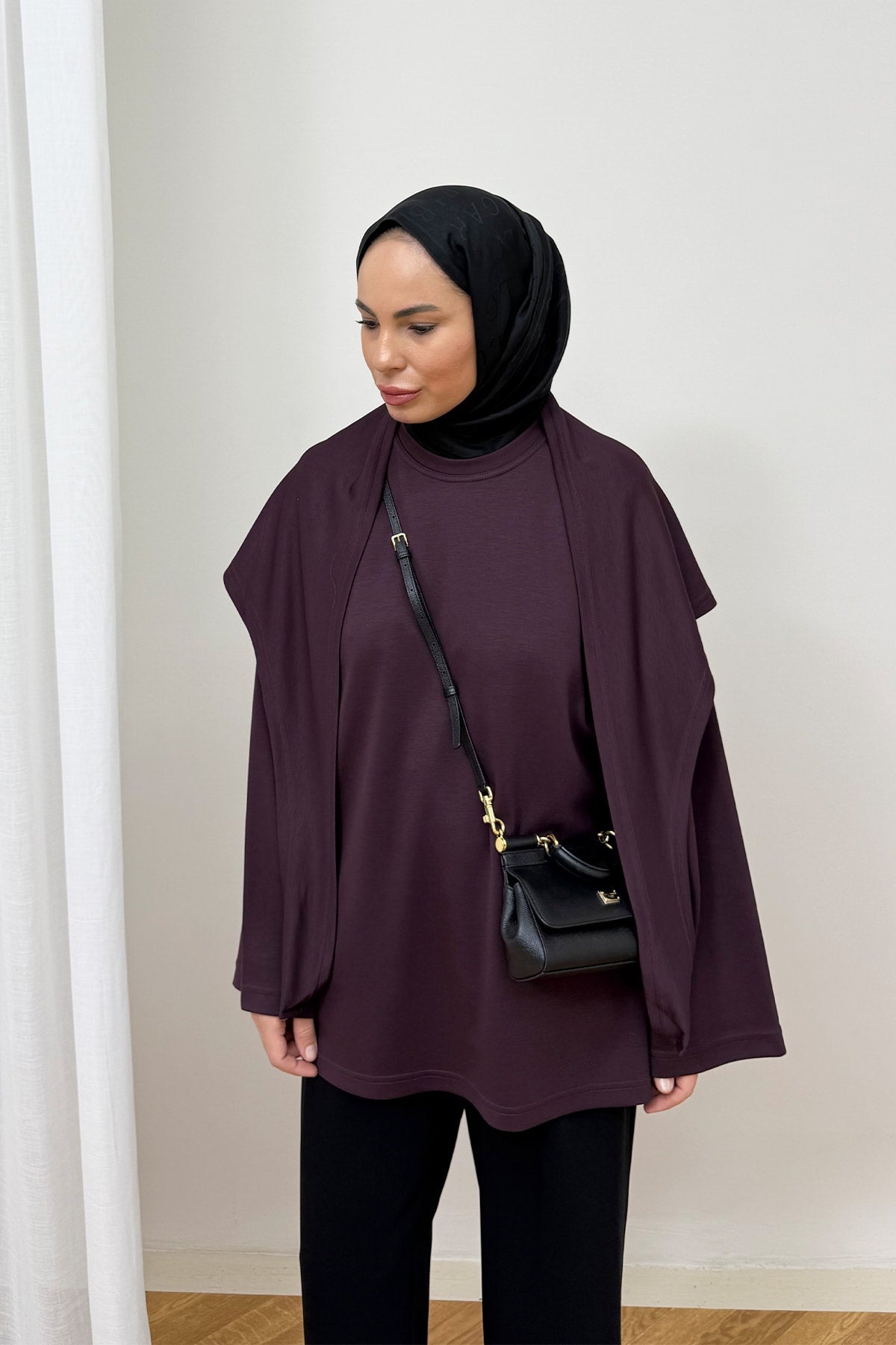Şal Detaylı Tunik 3-4585