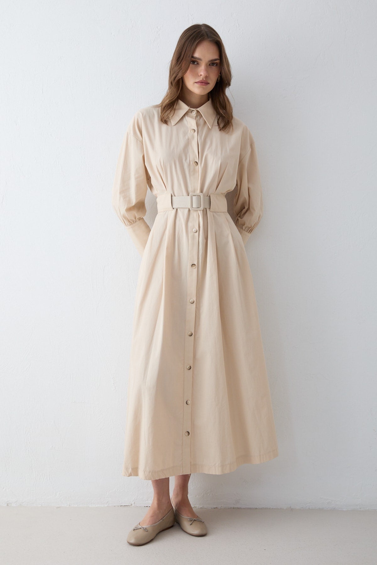 Poplin Elbise 32-2707