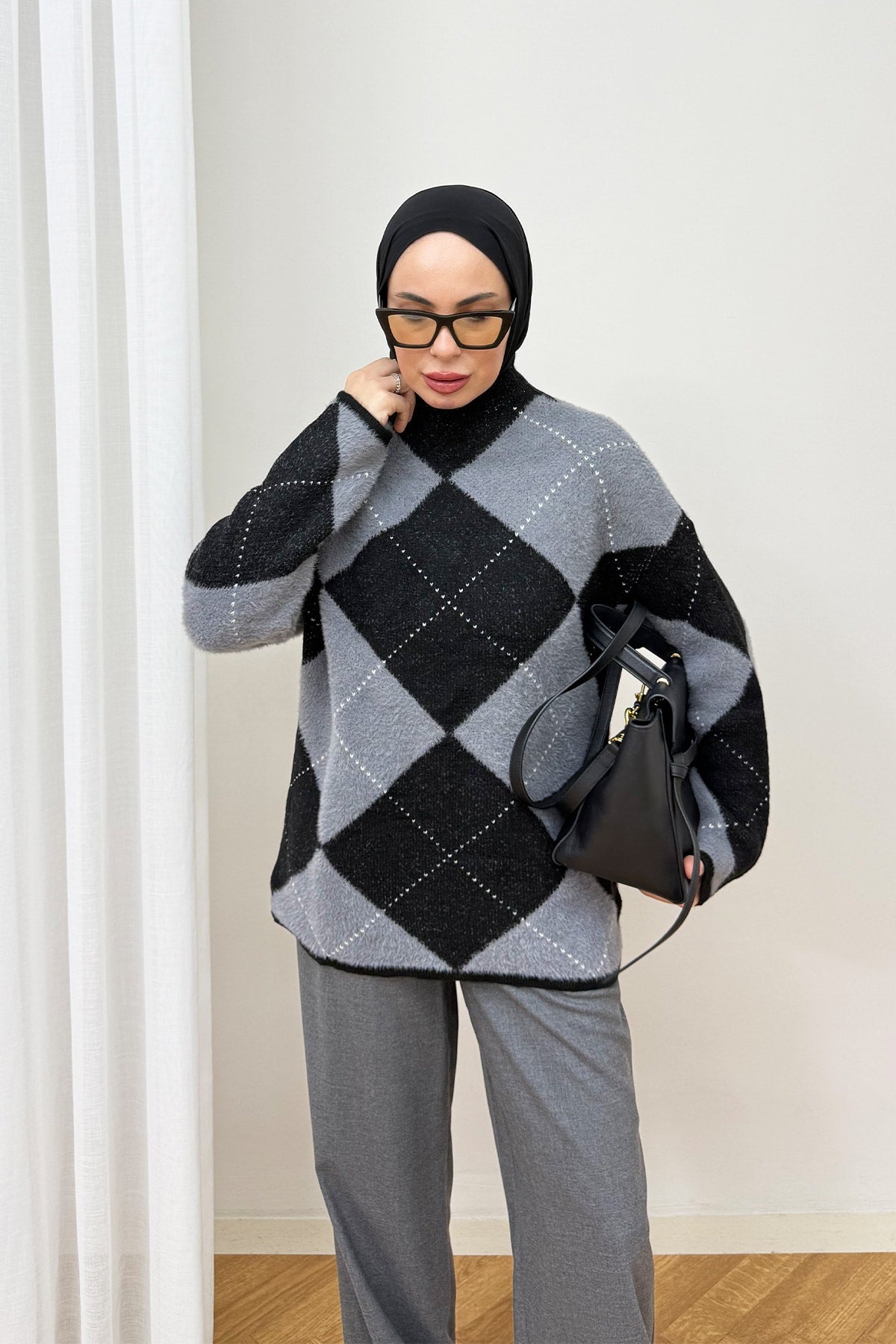 Desenli Triko Kazak 94-5040