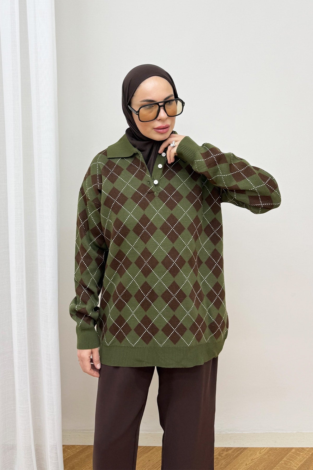 Desenli Triko Kazak 87-25790