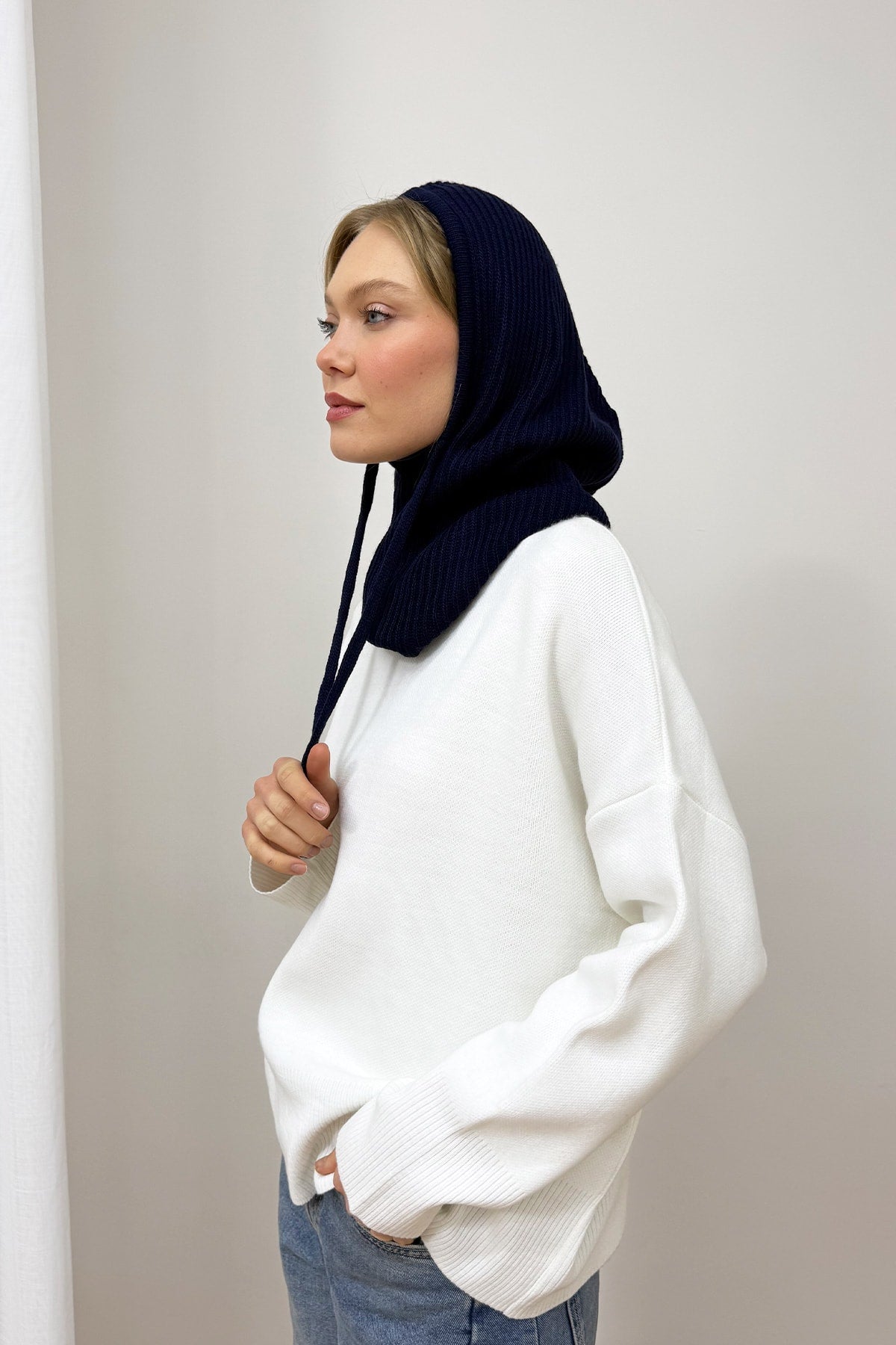 Triko Balaklava Şapka 94-22155