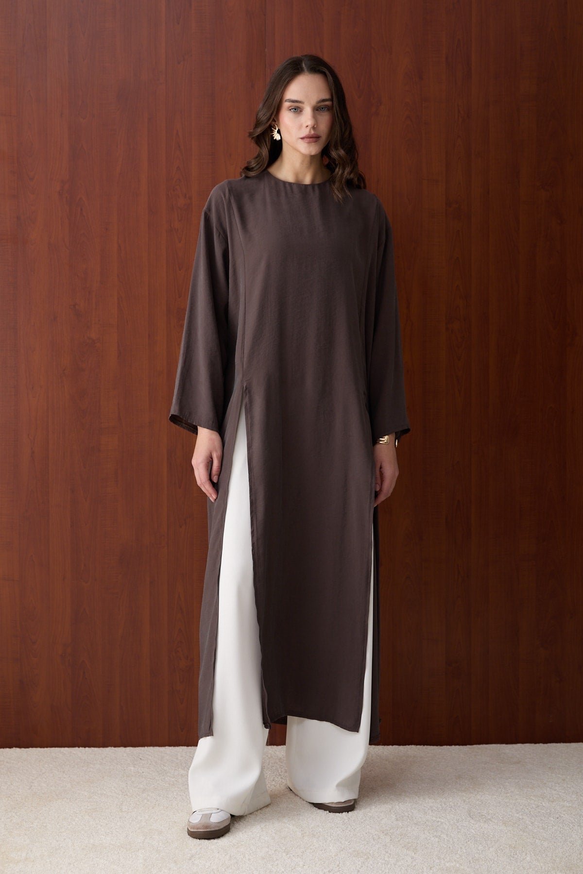 Yırtmaçlı Modal Tunik 32-2880
