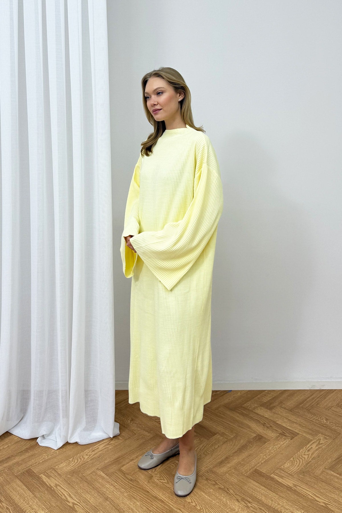 Fitilli Triko Elbise 94-4101
