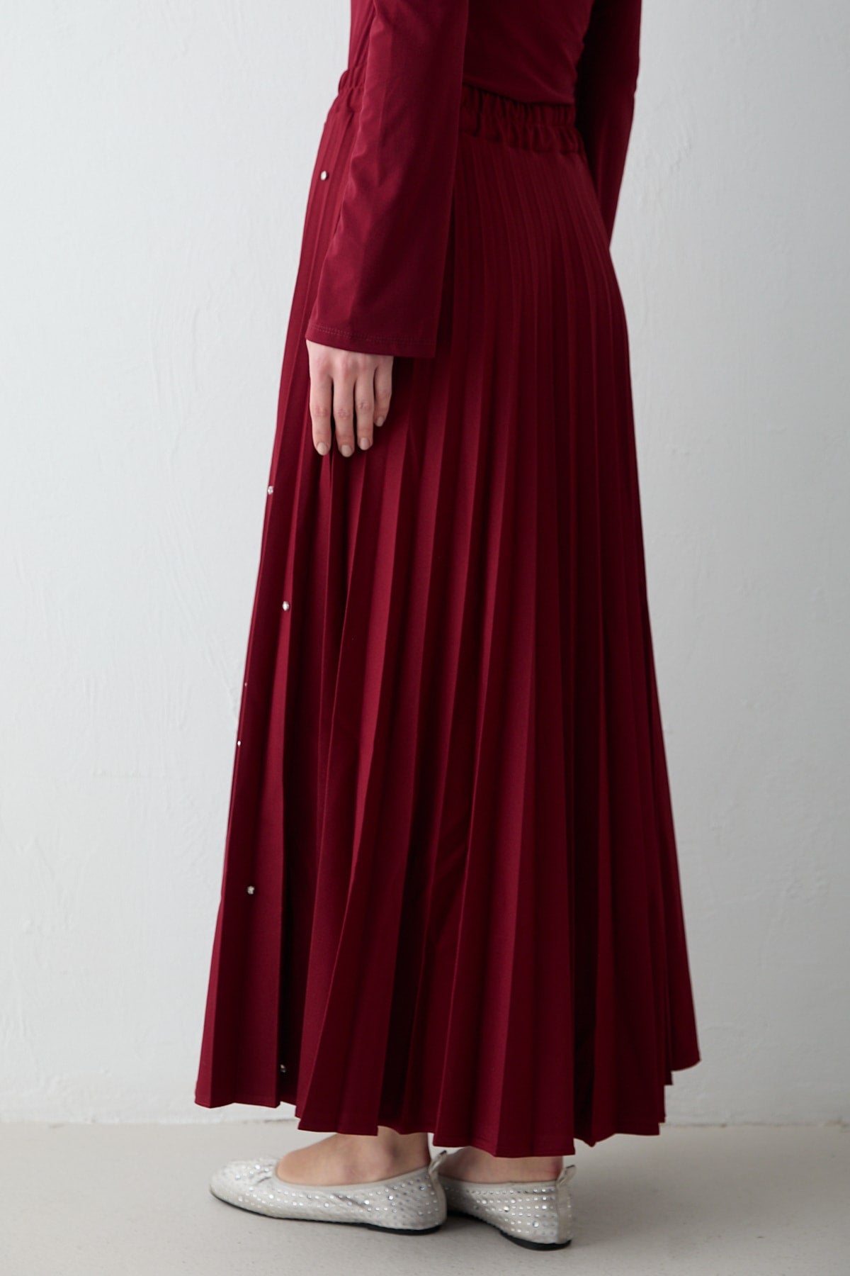 Taşlı Pilise Etek 32-3541-1