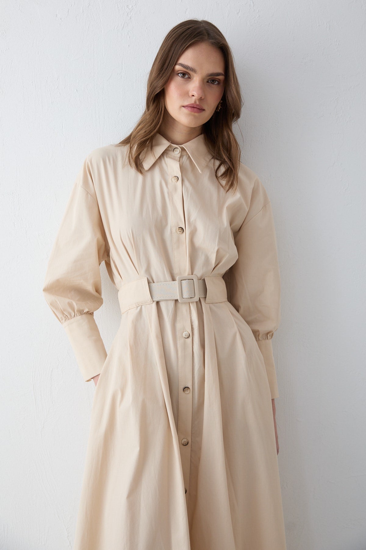 Poplin Elbise 32-2707