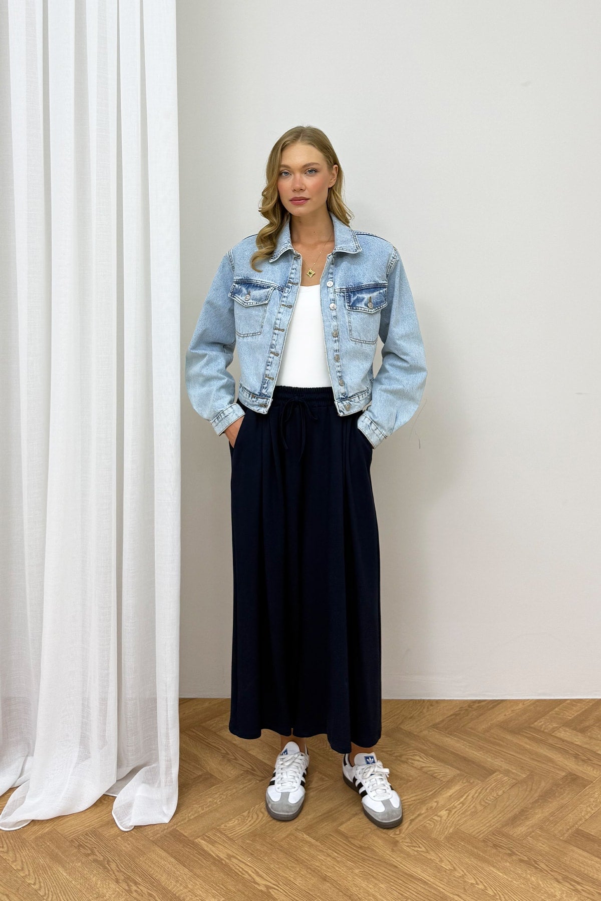 Vatkalı Denim Ceket 32-8101