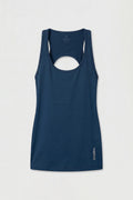 Indigo Standard Fit Back Detailed Performance Women's Sports Tank Top - 97297