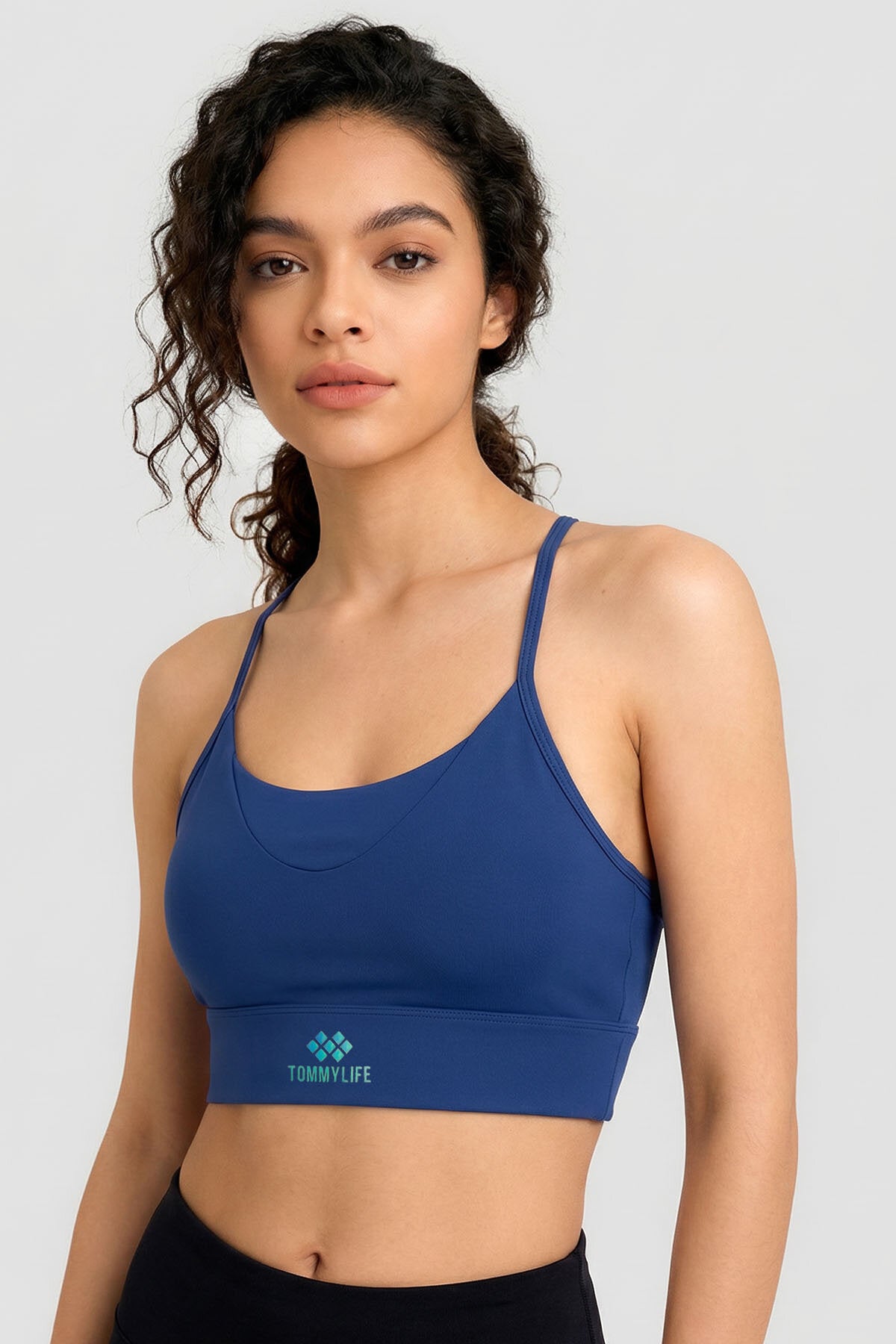 İndigo Standart Fit Baskılı Sırt Detaylı Kadın Spor Büstiyer - 97300