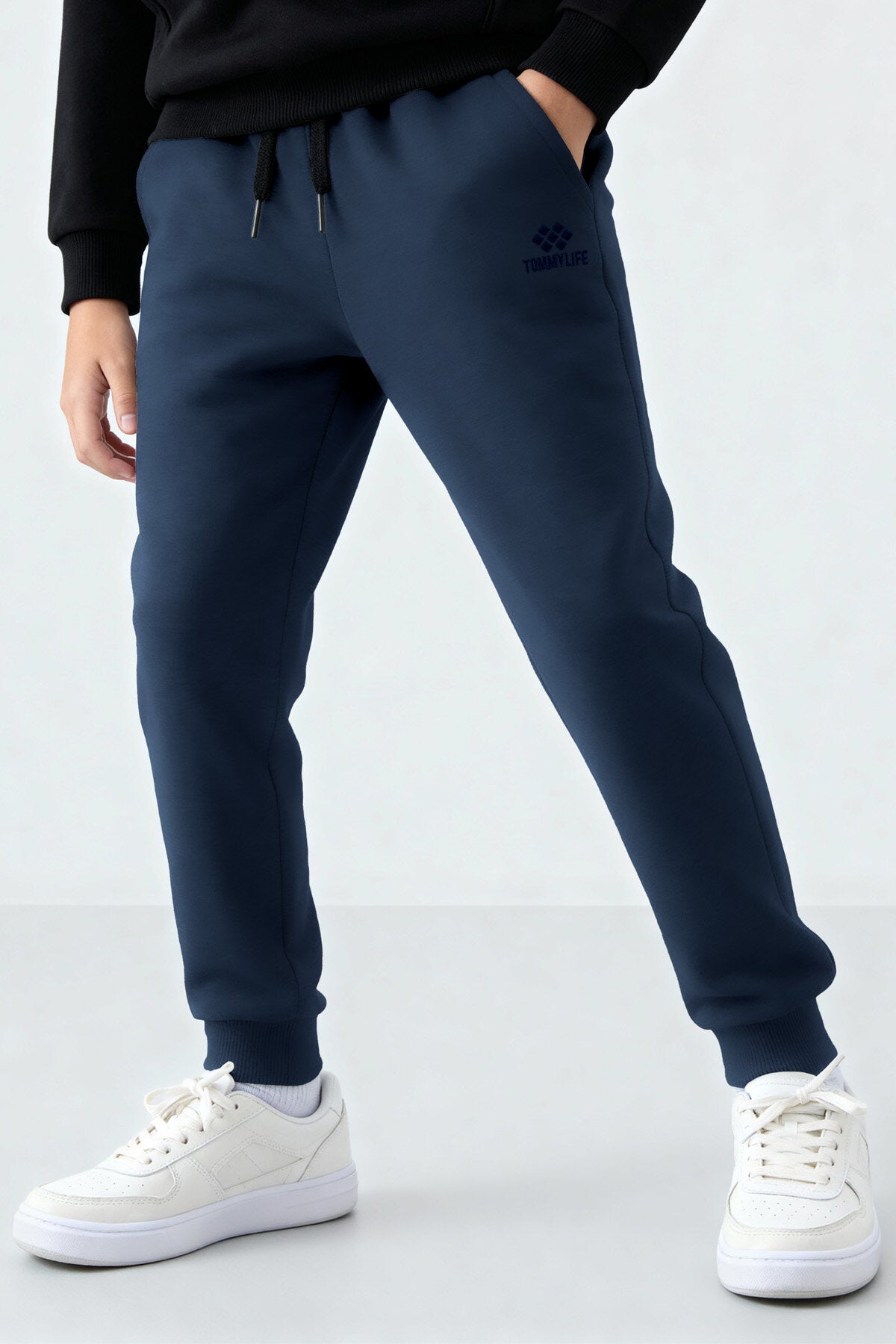 İndigo Standart Fit Manşetli İnce Erkek Çocuk Eşofman Alt - 11205