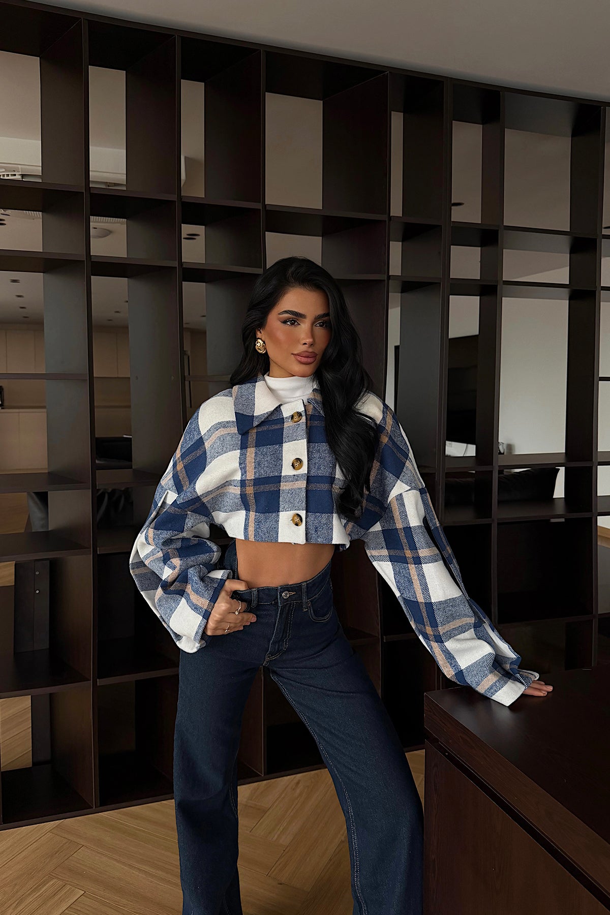 İndigo Suede Ceket ATE-4234