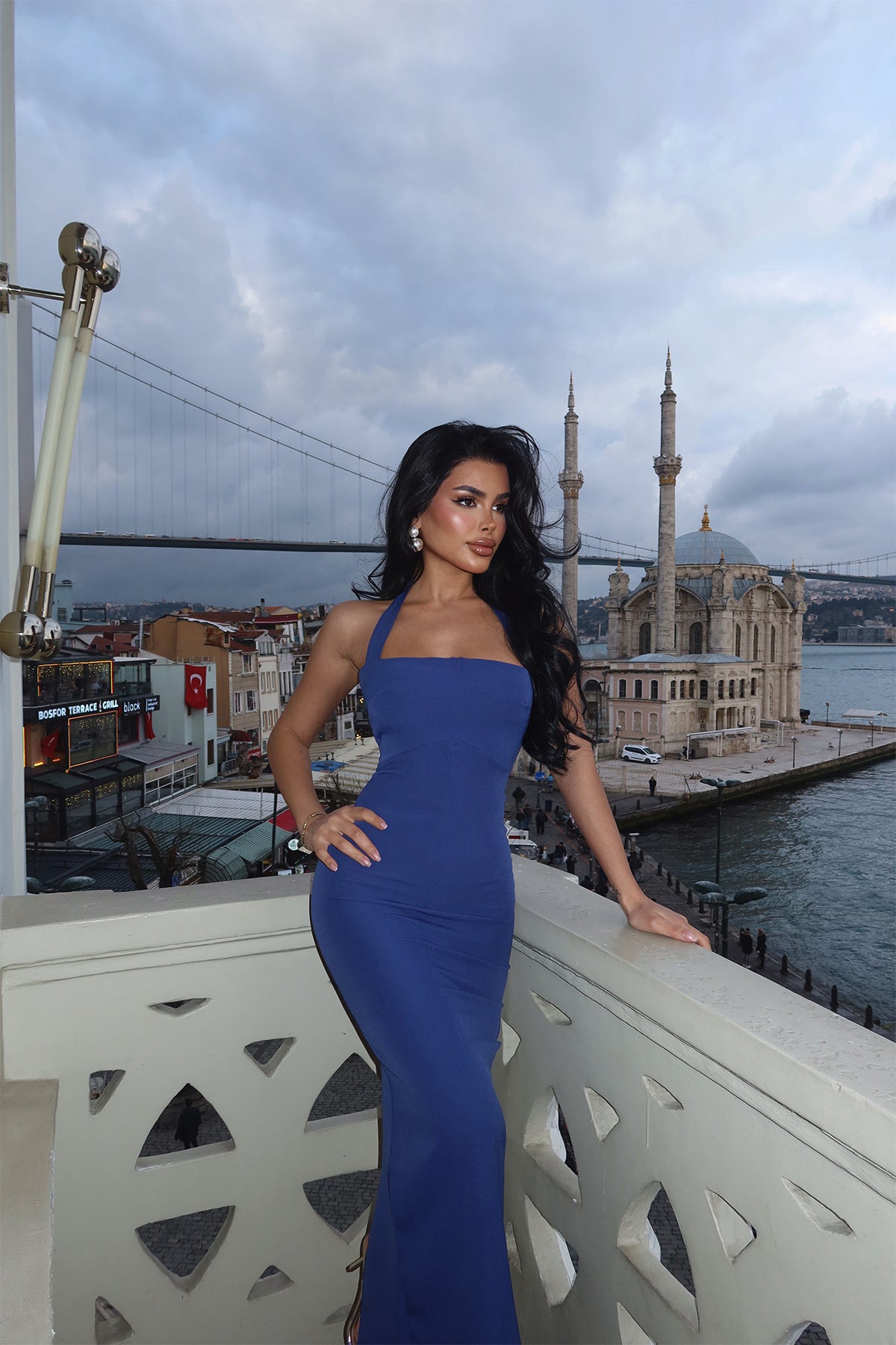 İndigo Elroya Elbise ATE-2510