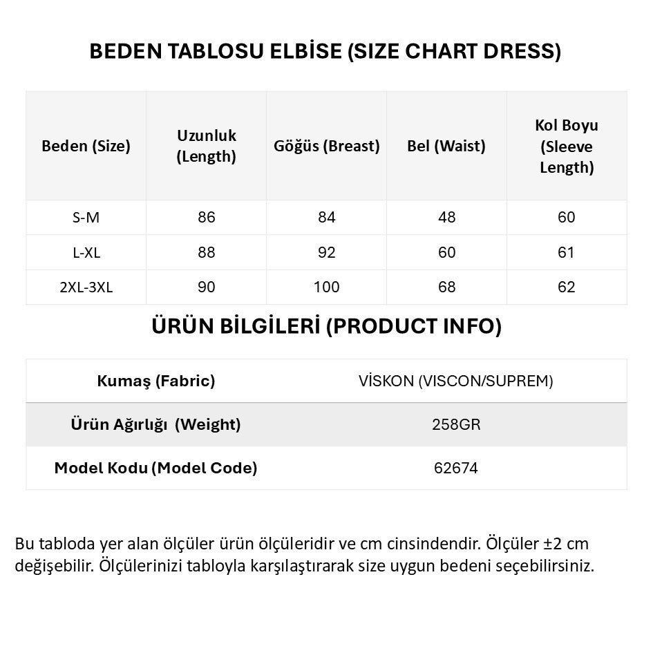 Kadın Uzun Kollu Kare Yakalı üst Viskon Alt Desenli Kısa Süprem Elbise