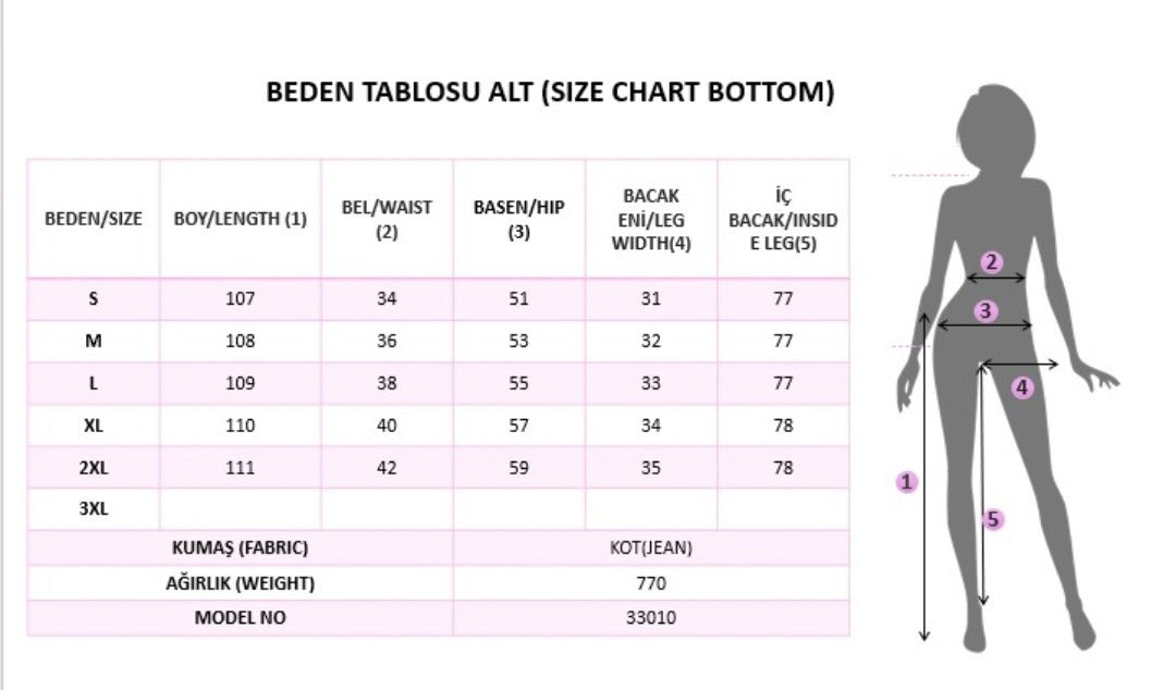 Kadın Yüksek Bel Geniş Paçalı Kot Pantolon