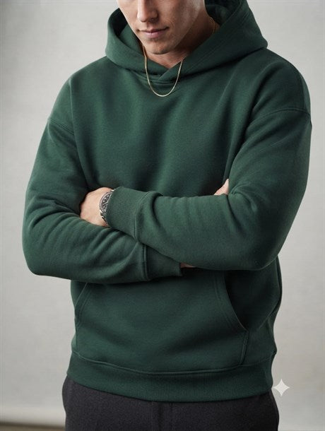 Kadın-Erkek 2 İplik Dokuma Kumaş Oversize Unisex Sweatshirt