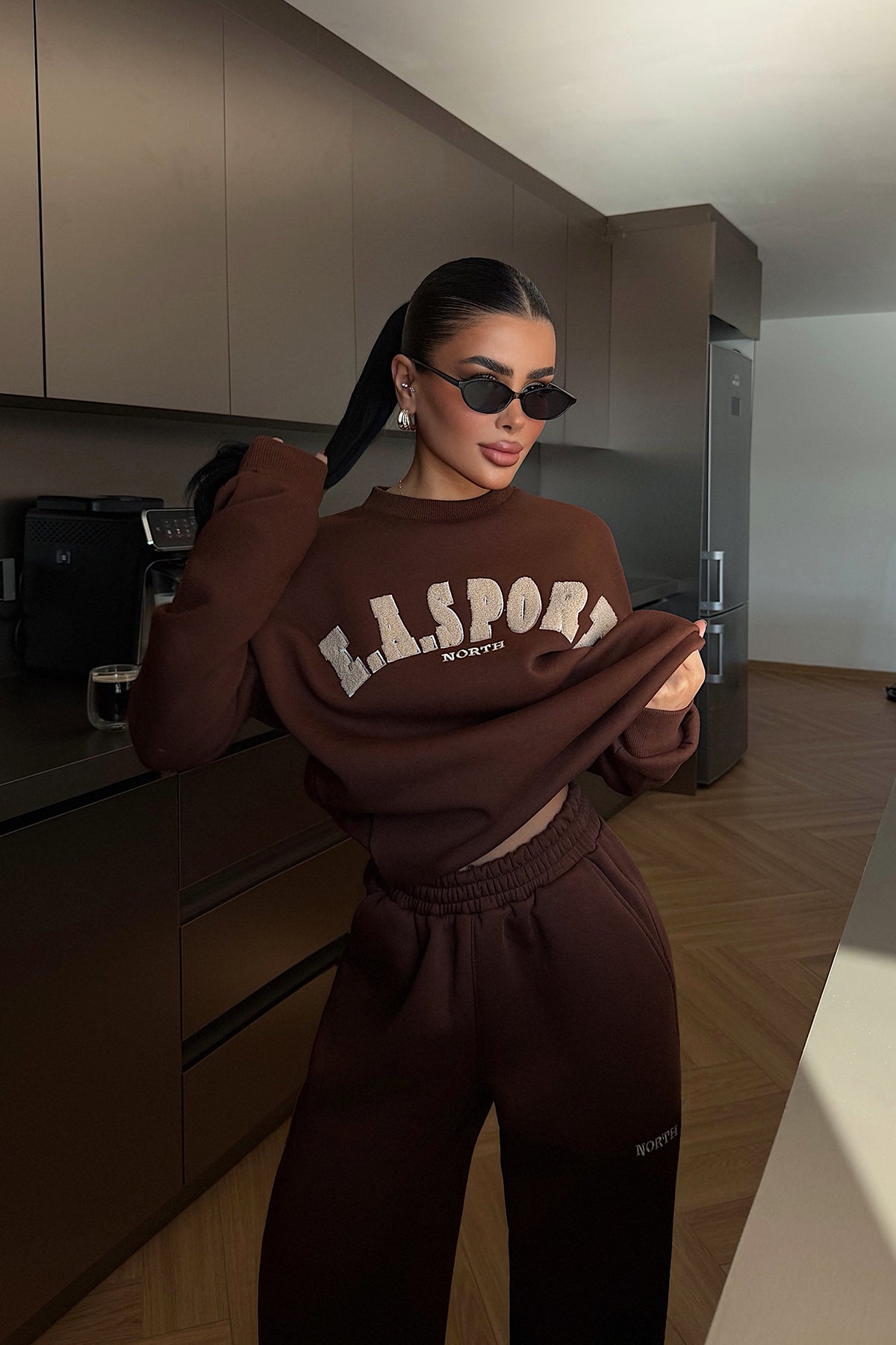 Kahverengi Easport Eşofman Takımı ATE-3889