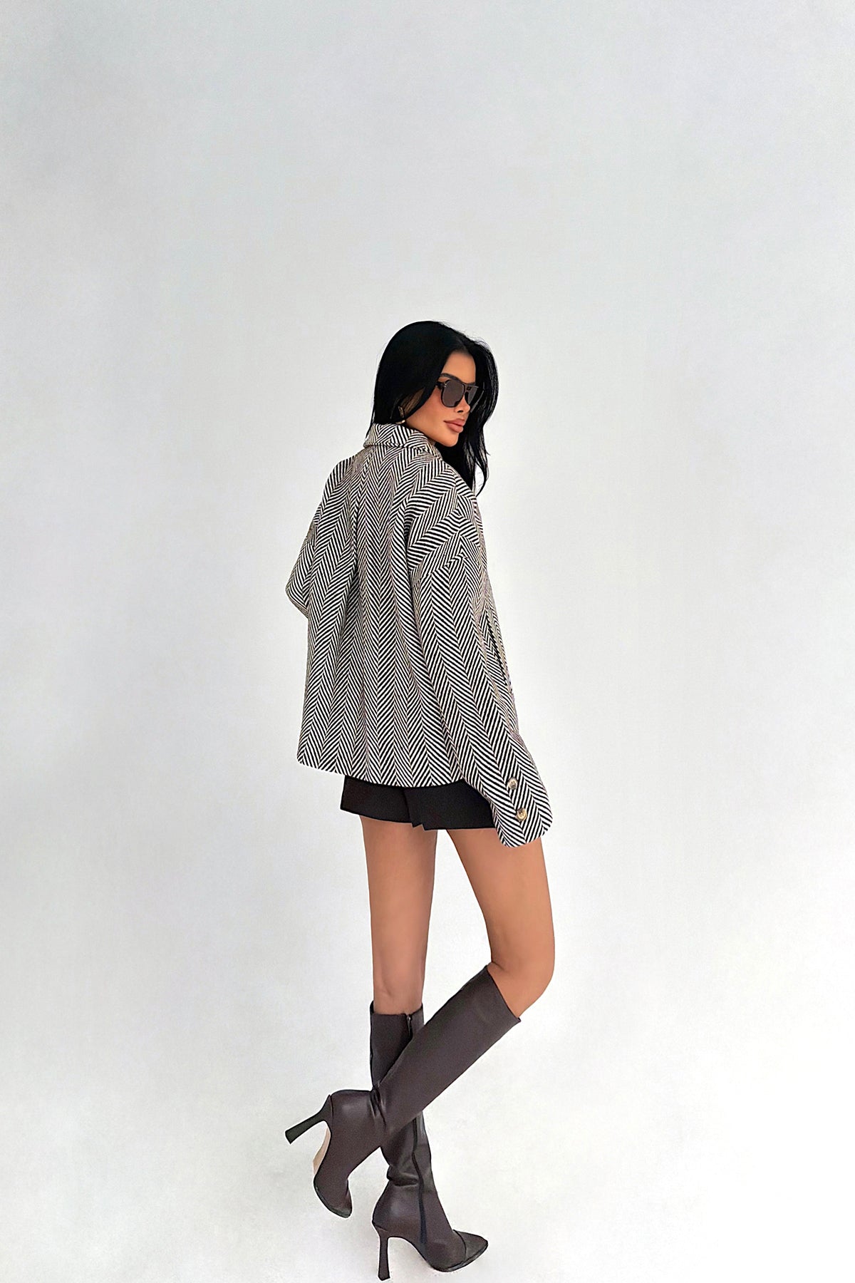 Kahverengi Vehla Kaşe Ceket ATE-3860