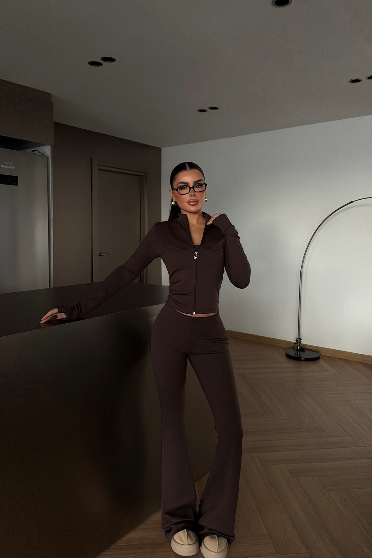 Kahverengi Clevny Takım ATE-4144