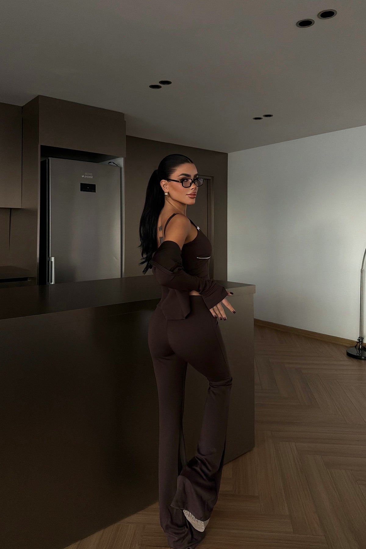 Kahverengi Clevny Takım ATE-4144