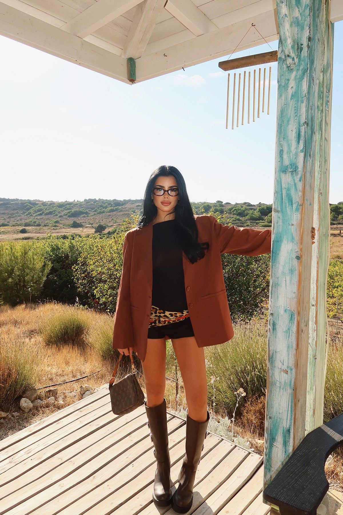 Kahverengi Sidrit Oversize Blazer ATE-2271