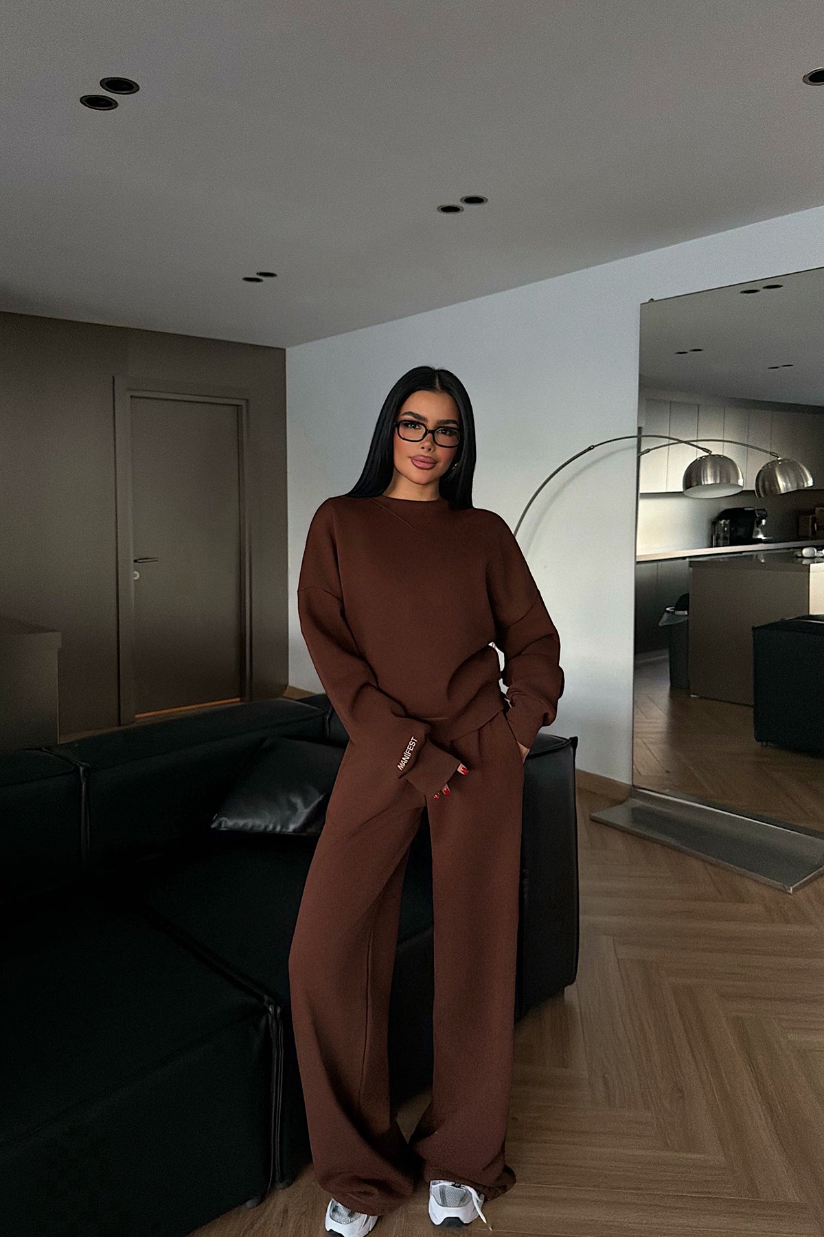 Kahverengi Manifest Eşofman Takımı ATE-4167