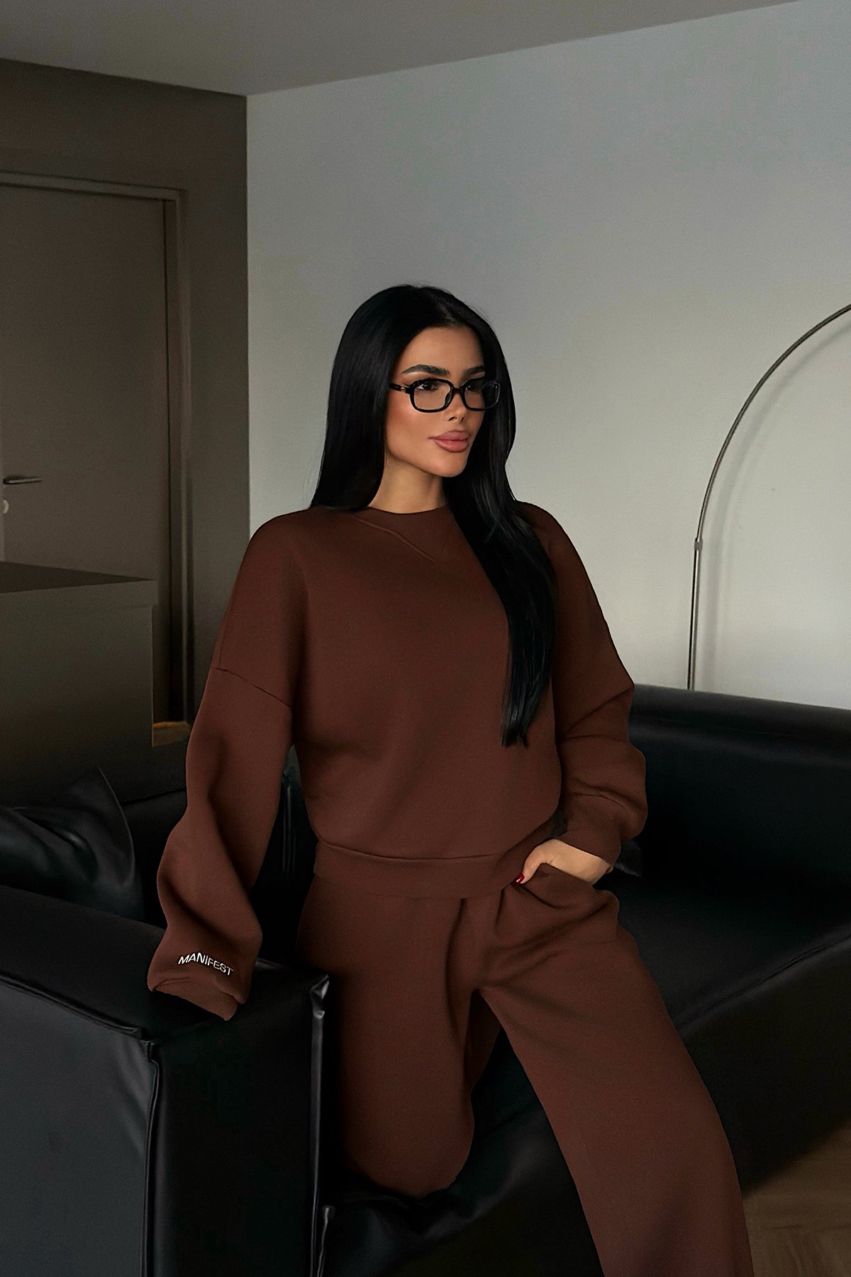 Kahverengi Manifest Eşofman Takımı ATE-4167