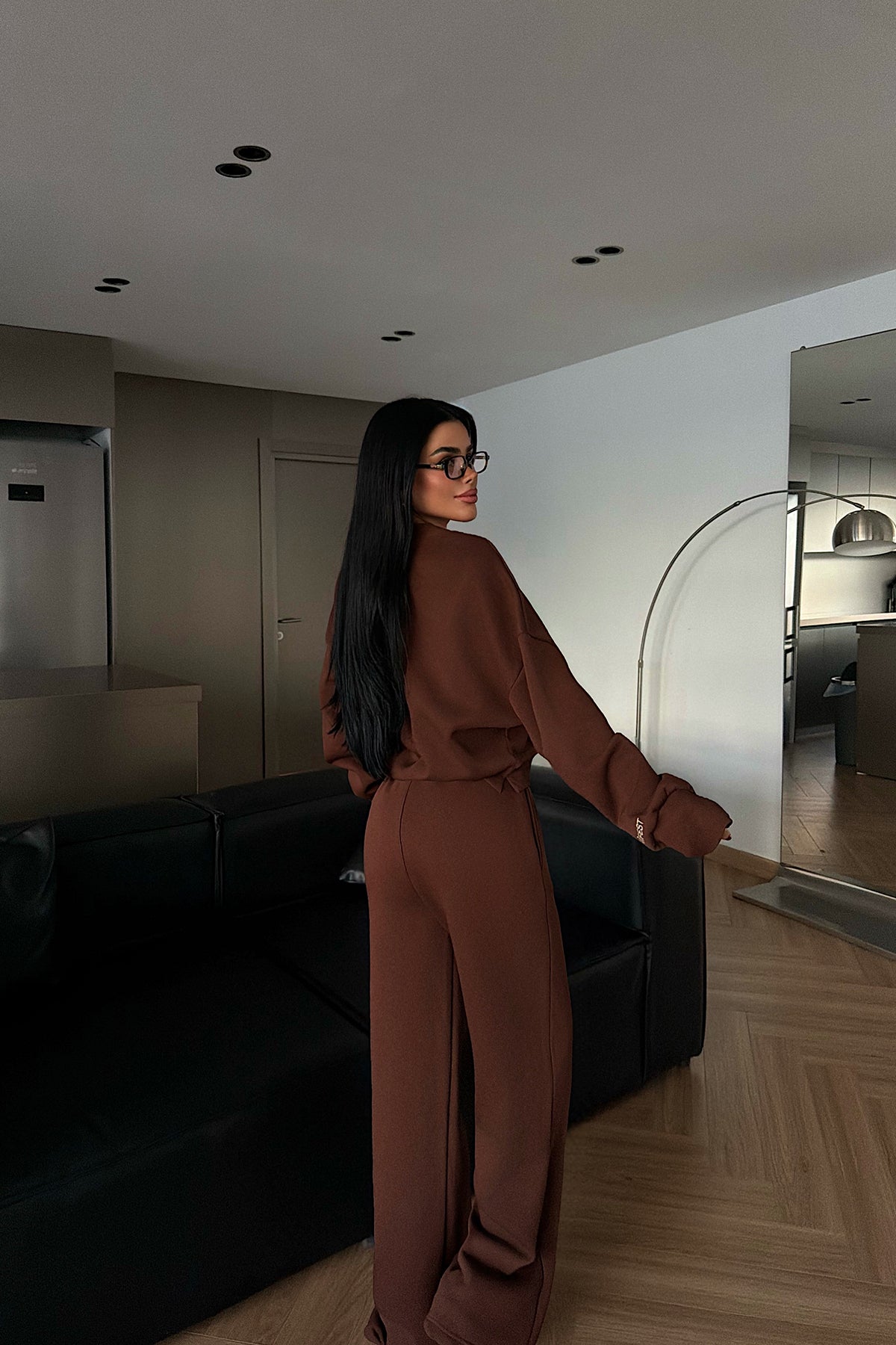 Kahverengi Manifest Eşofman Takımı ATE-4167