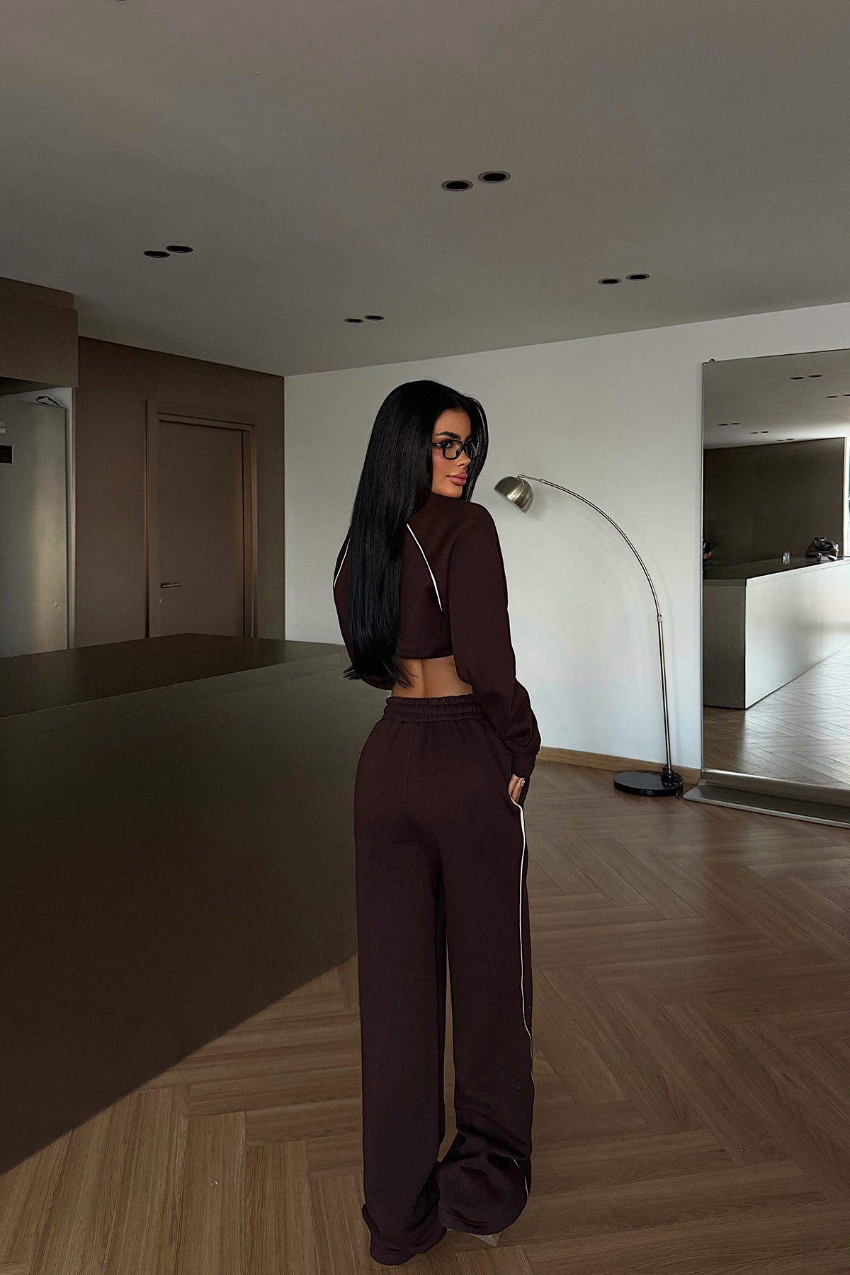 Kahverengi Breathe Eşofman Takımı ATE-3844