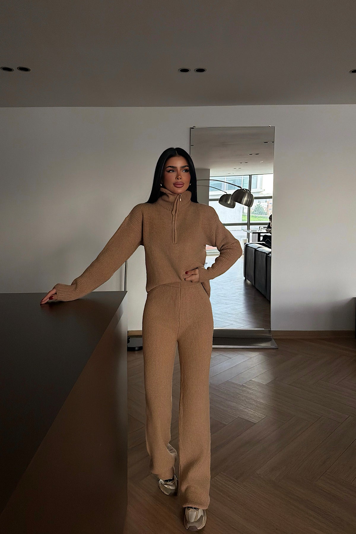 Kahverengi Nalani Triko Takım ATE-4265