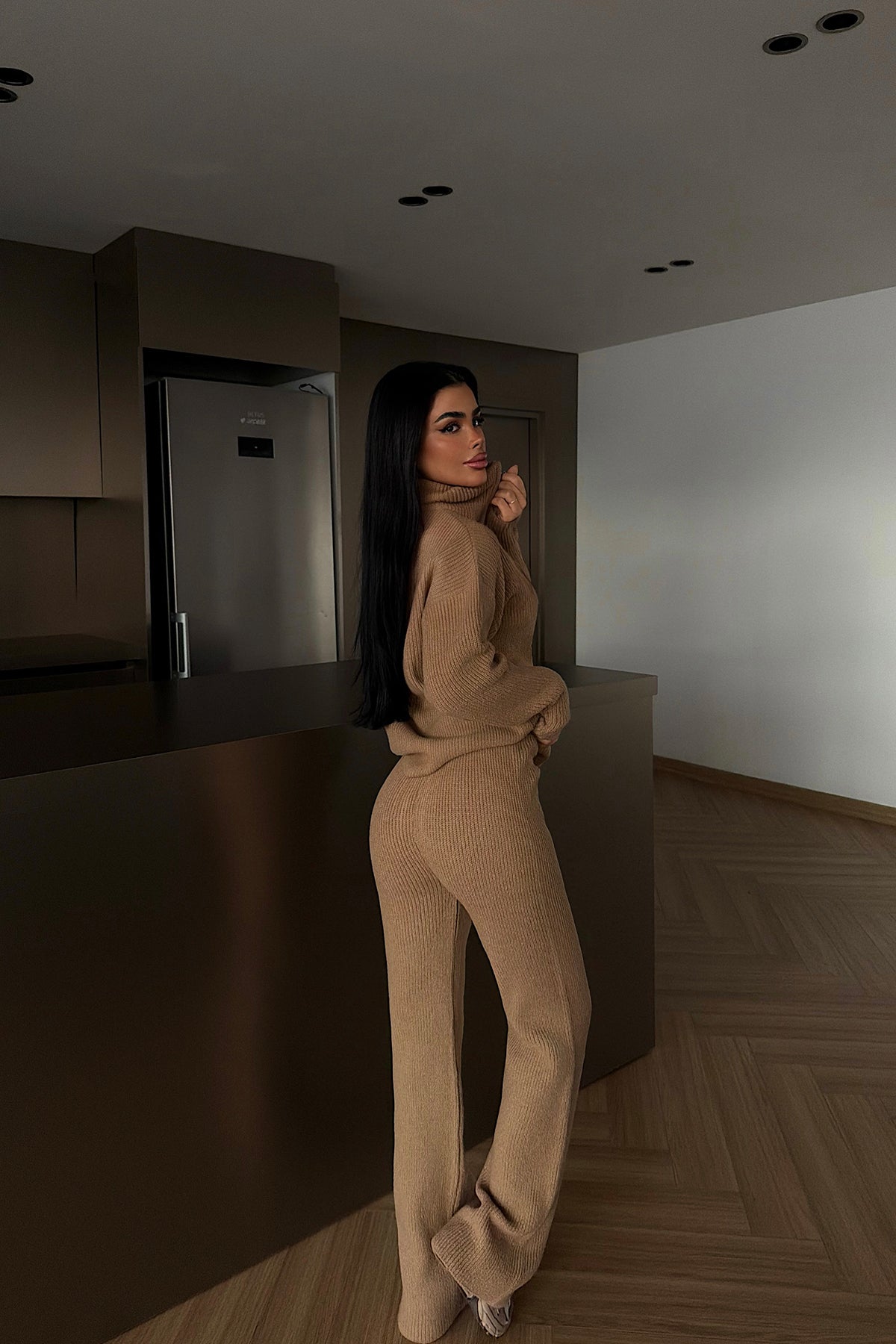 Kahverengi Nalani Triko Takım ATE-4265