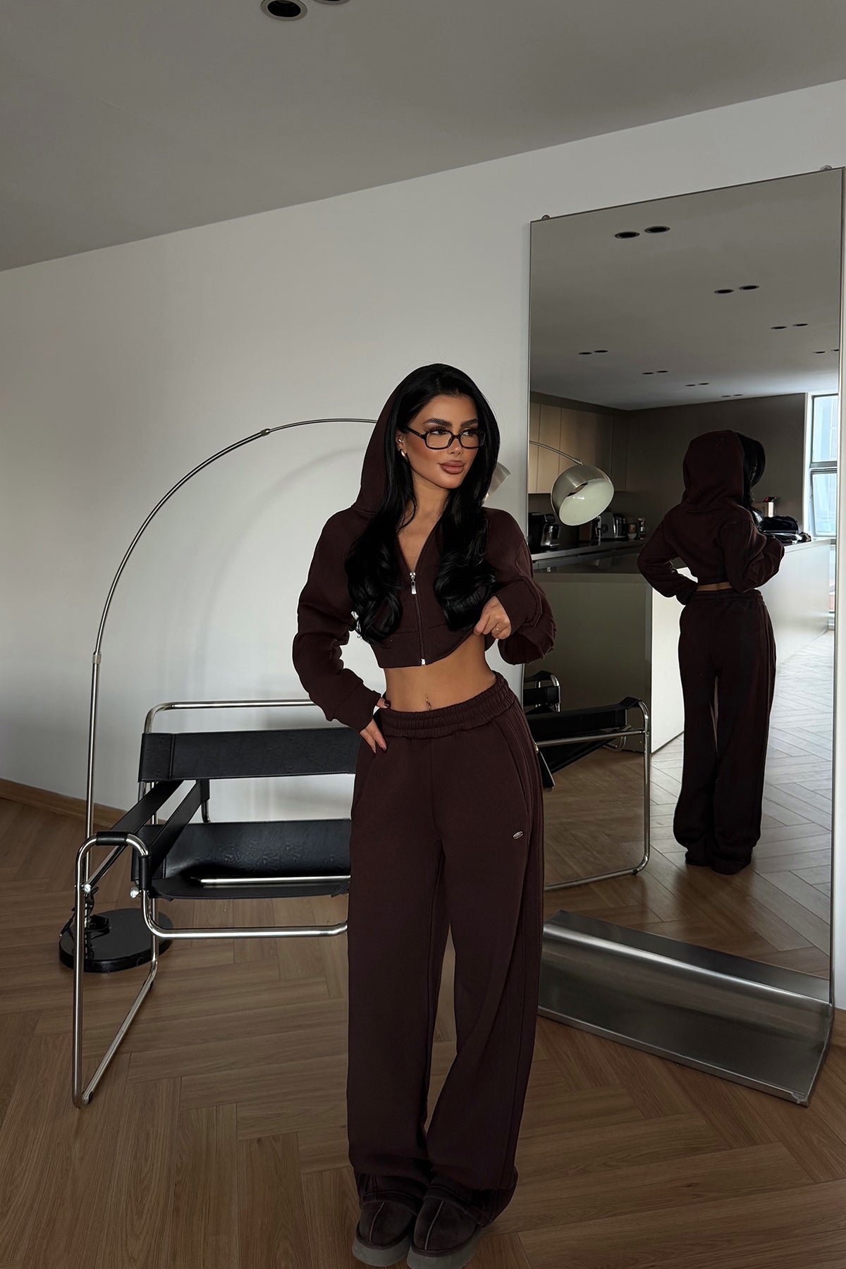 Kahverengi Joshua Eşofman Takımı ATE-4084