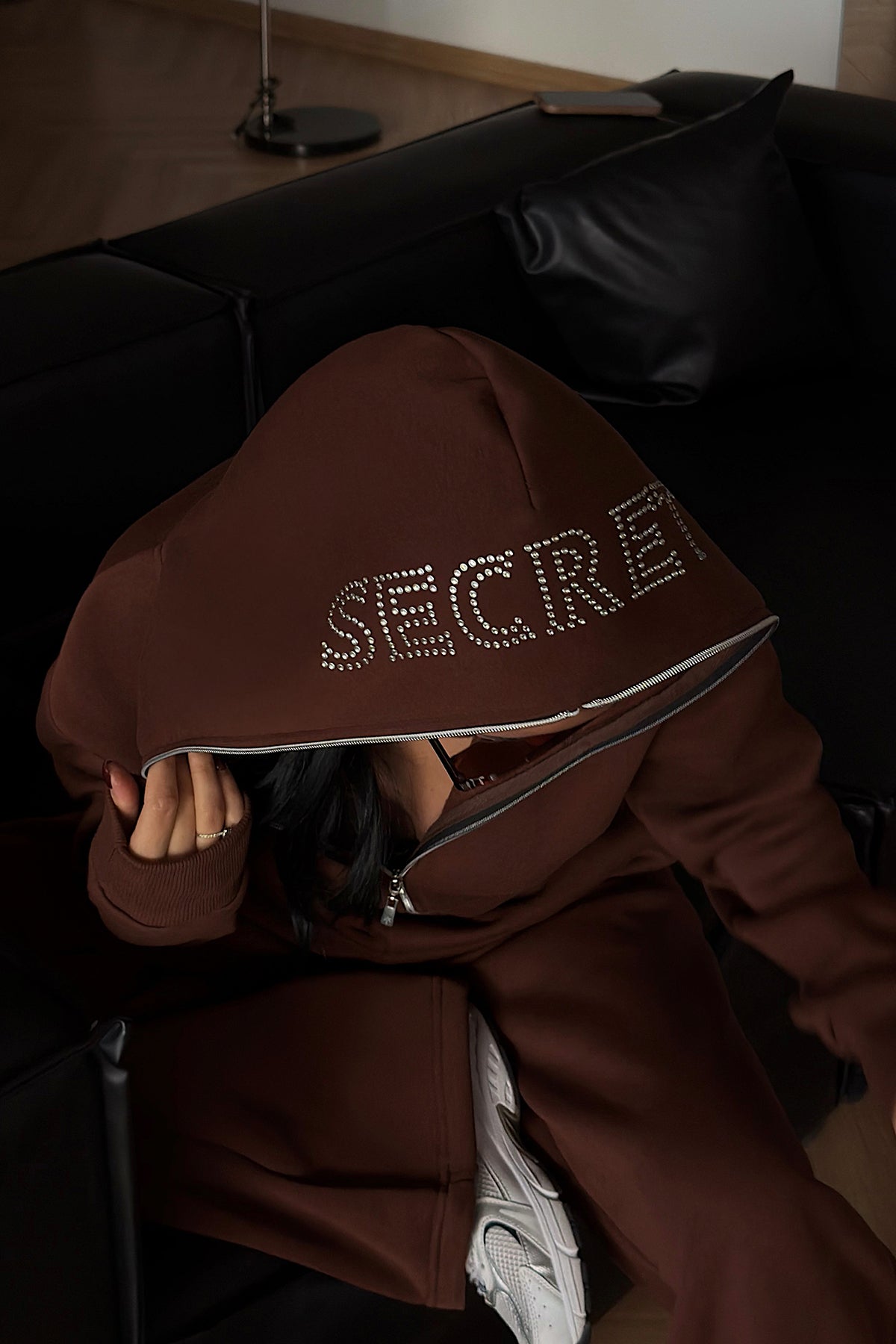 Kahverengi Slayer eşofman takımı ATE-4155