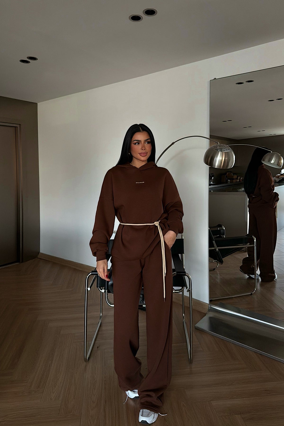 Kahverengi Cicely eşofman takımı ATE-4301