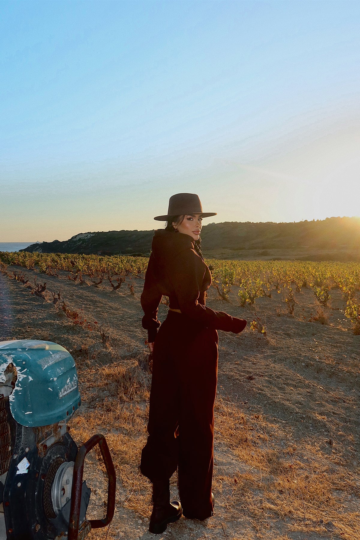 Kahverengi Scarf Kapşonlu Eşofman Takım ATE-3693