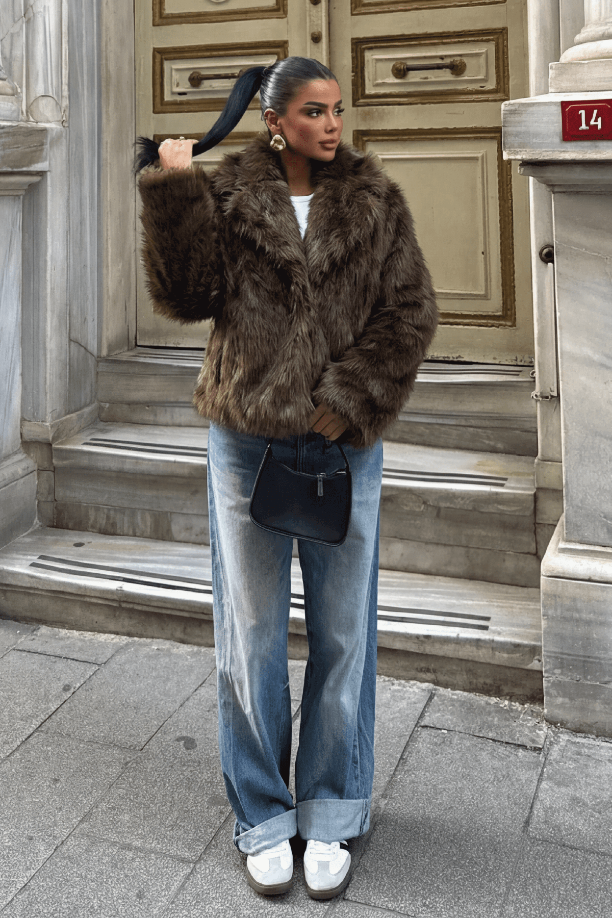 Kahverengi Rufina Kürk ATE-4606