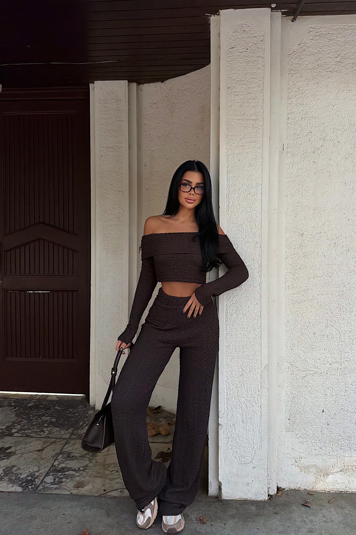 Kahverengi Laveau Takım ATE-3738