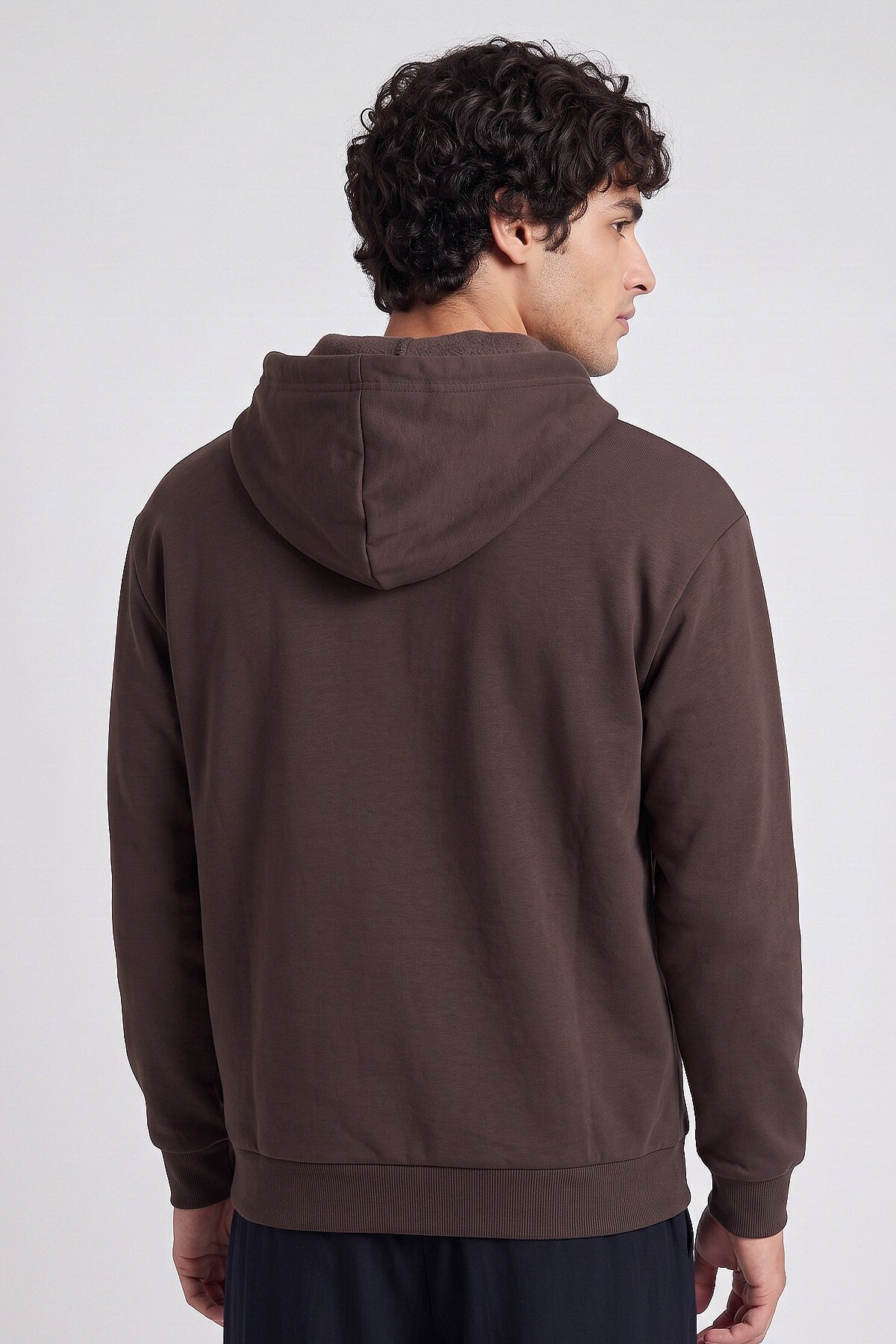 Kahverengi Standart Kalıp Basic Erkek Sweatshirt - 88513