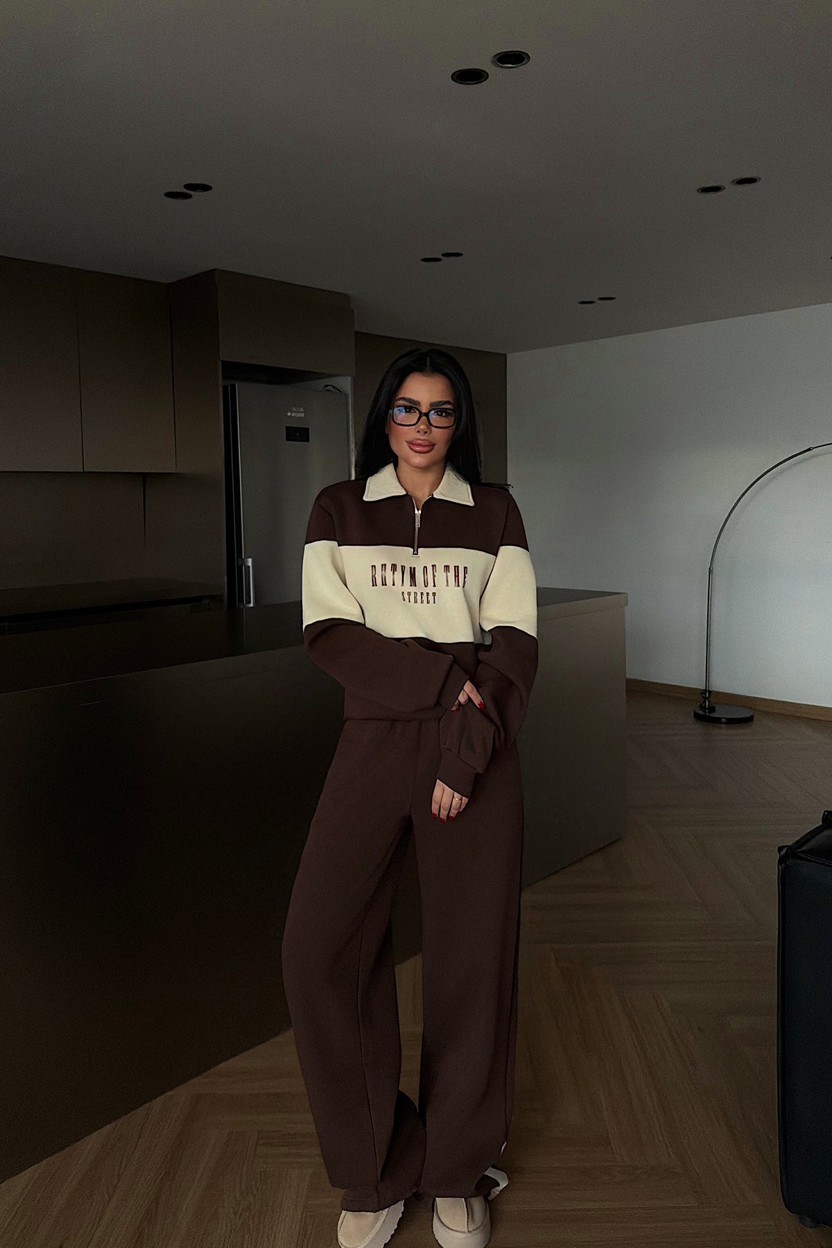 Kahverengi Svanny Eşofman Takımı ATE-4322