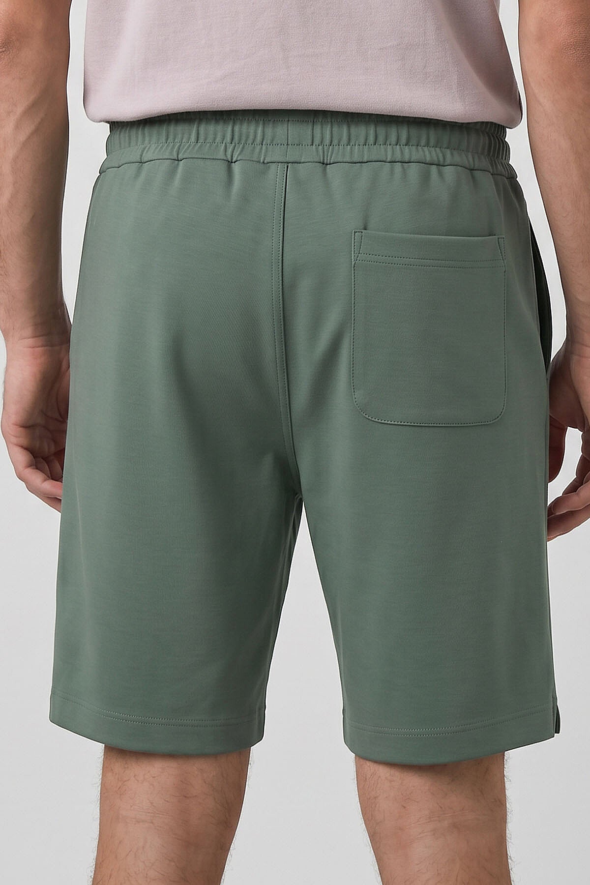 Kaktüs Standart Fit Basic Arka Cepli Erkek Şort - 81314