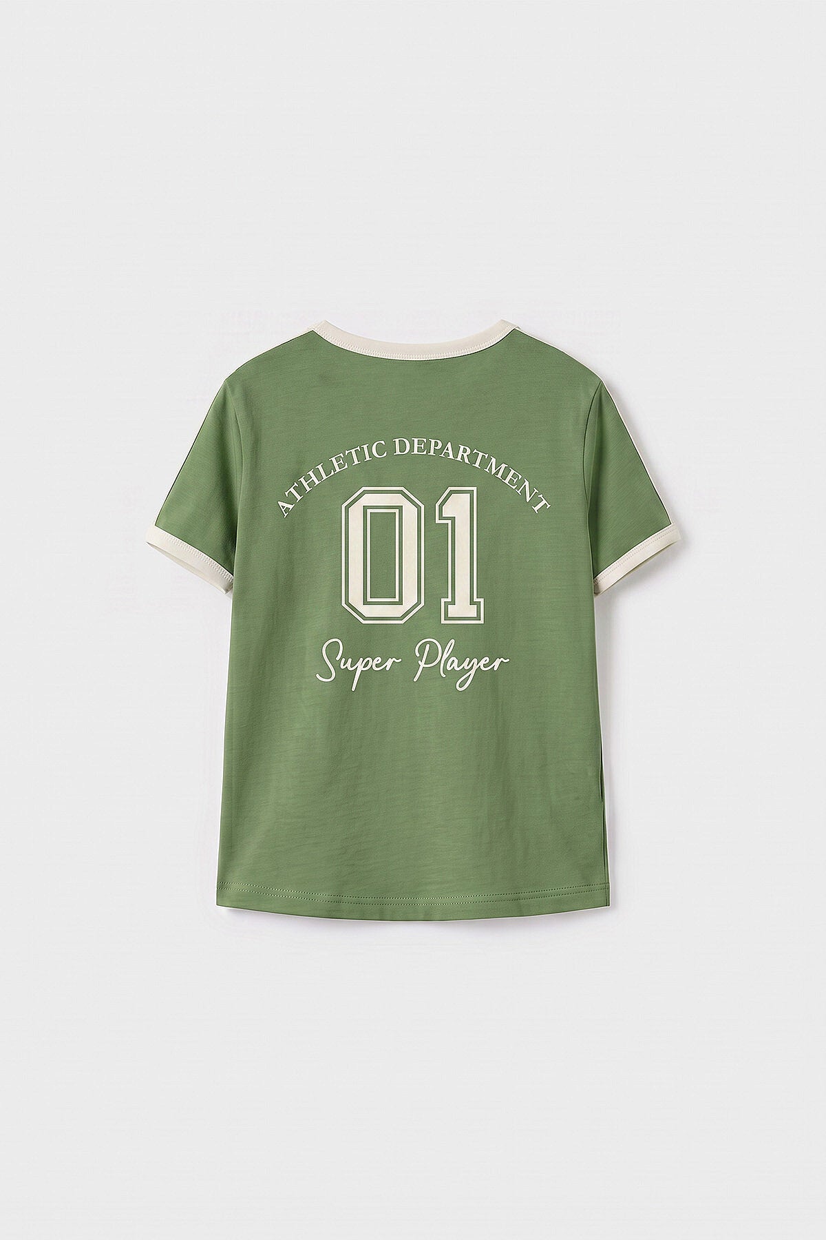 Kaktüs Omuz Biye Detaylı Baskılı Kız Çocuk T-Shirt - 75181