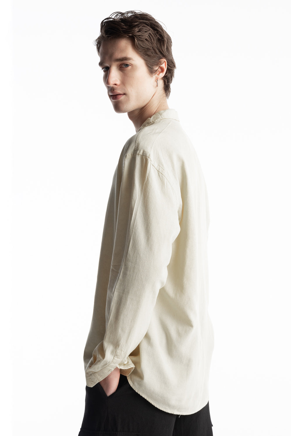 KETEN GÖMLEK - BEJ L