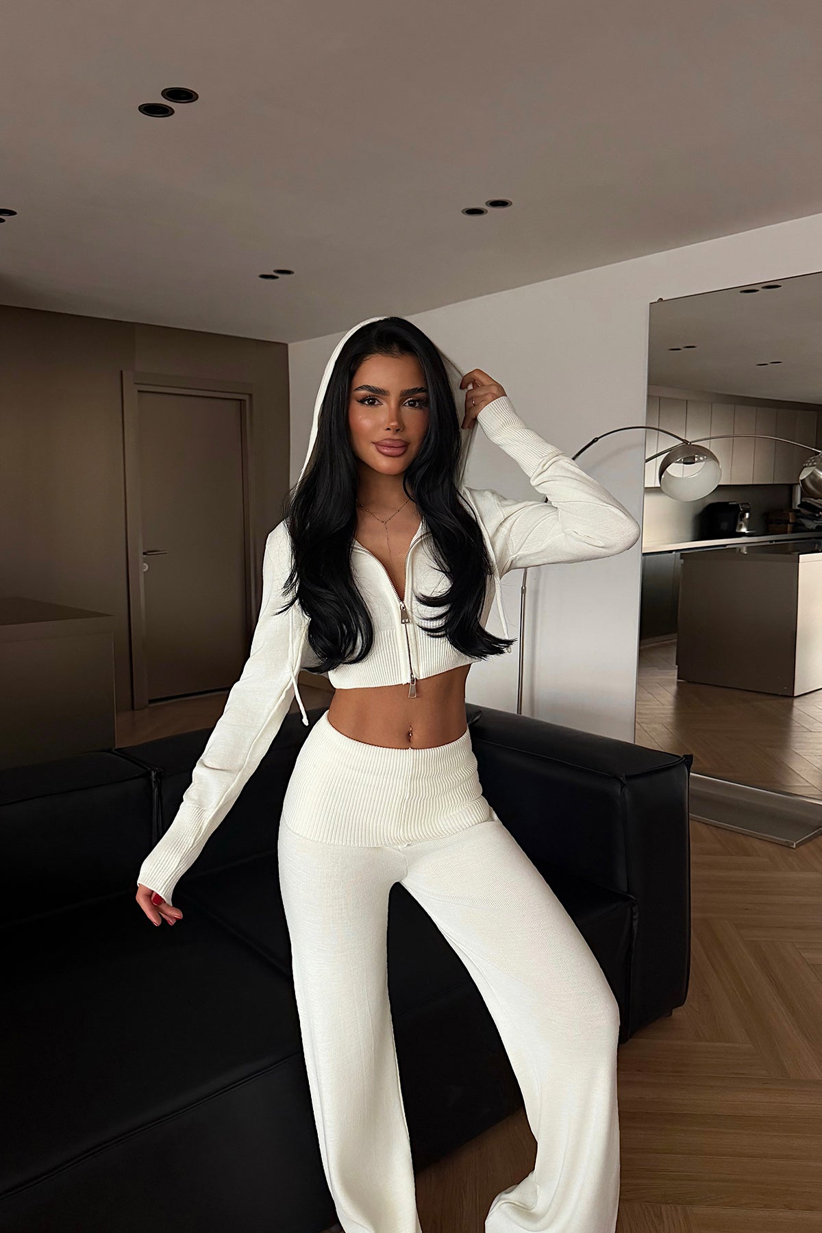 Beyaz Vinicia Triko Takım ATE-4328