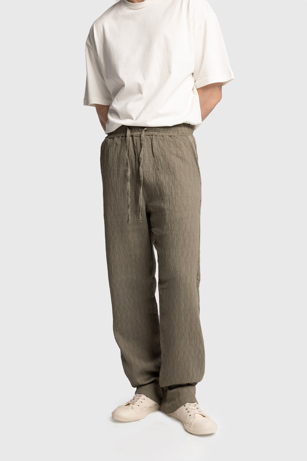 Kırışık Görünümlü Pantolon