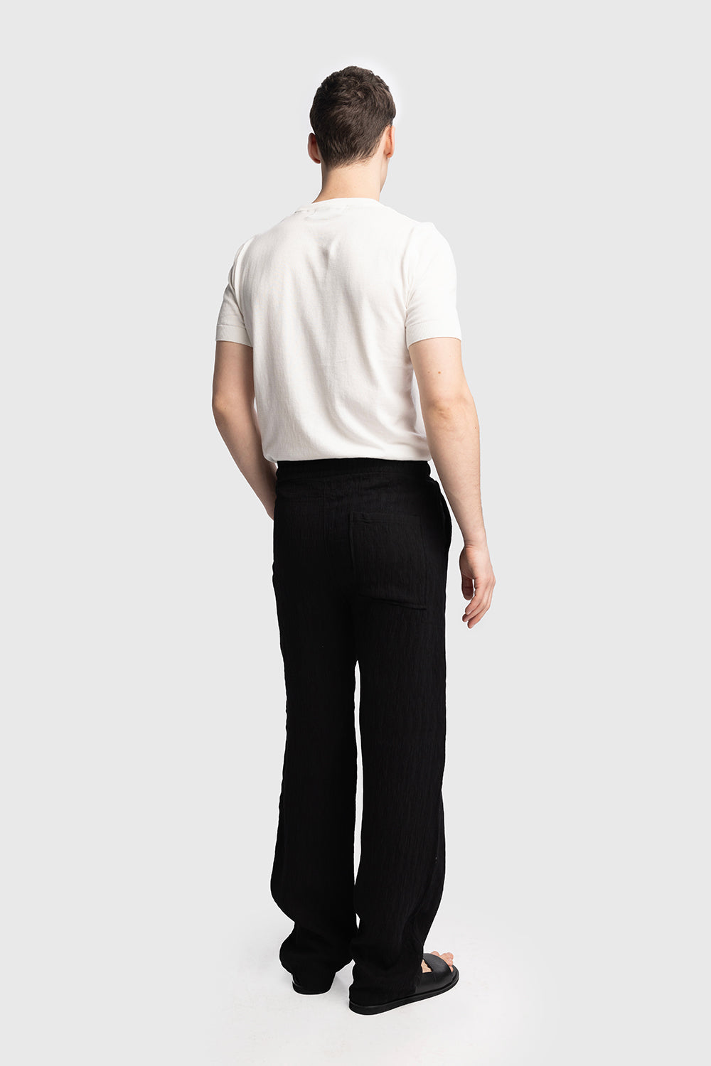 Kırışık Görünümlü Pantolon