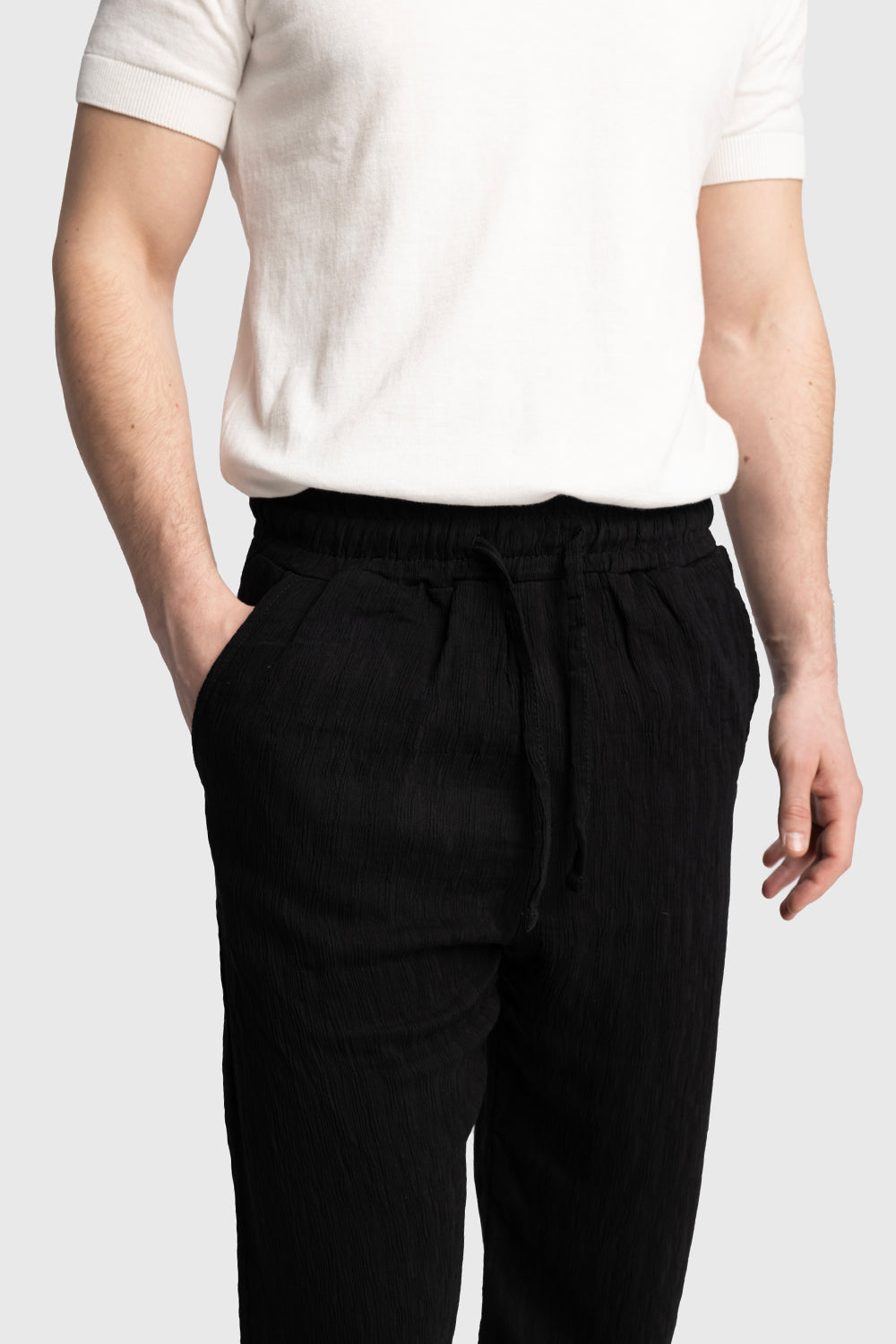 Kırışık Görünümlü Pantolon