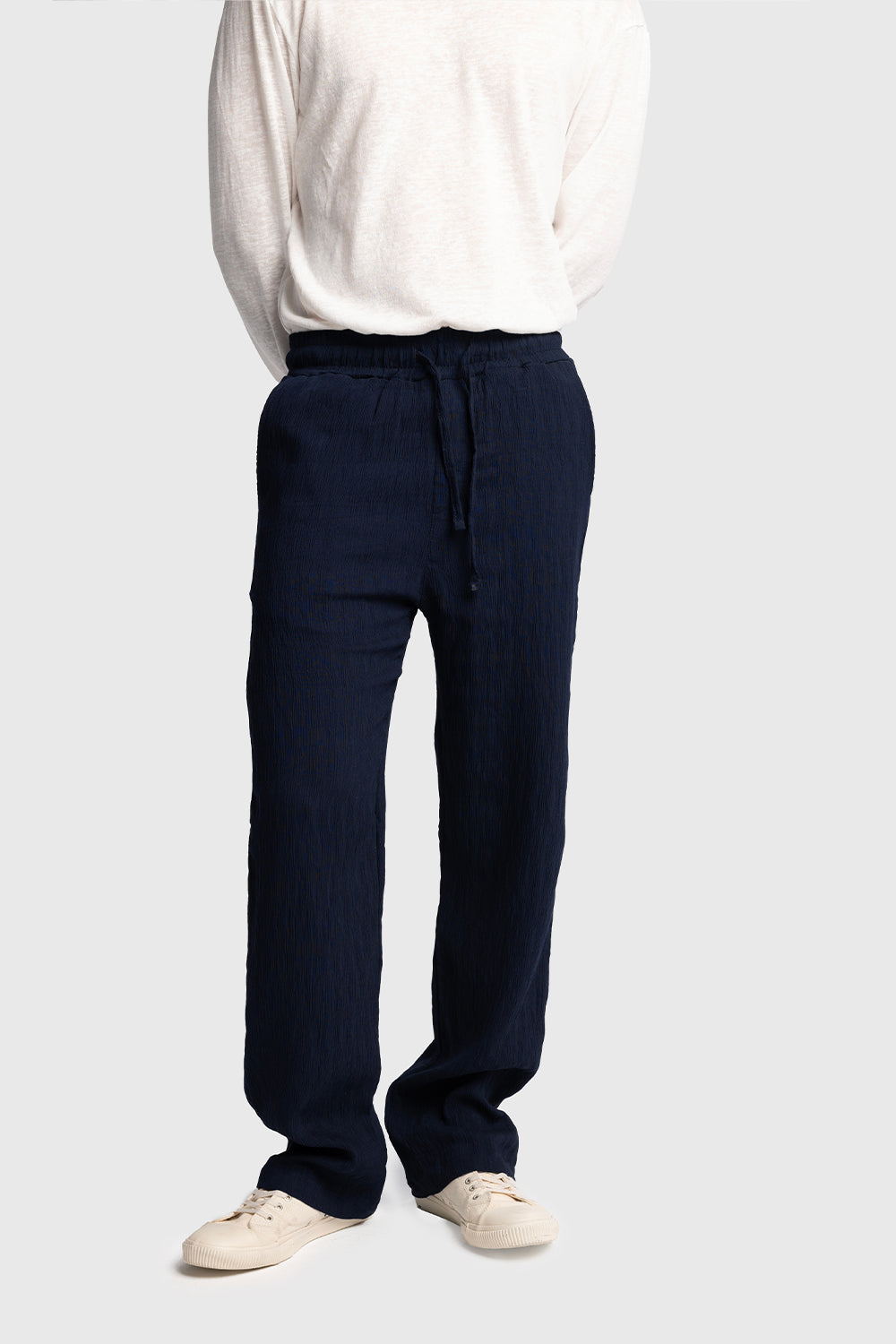 Kırışık Görünümlü Pantolon