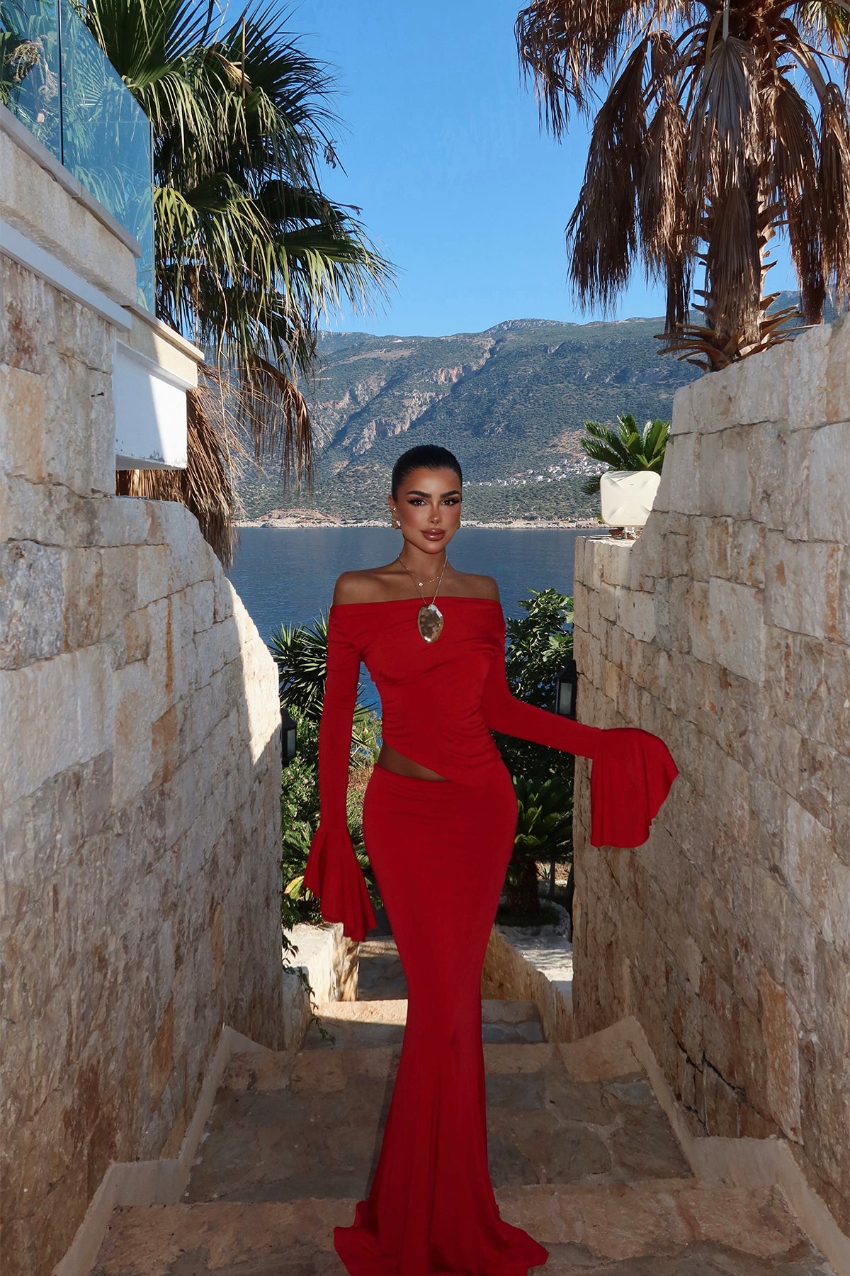 Kırmızı Darcey Takım ATE-2955